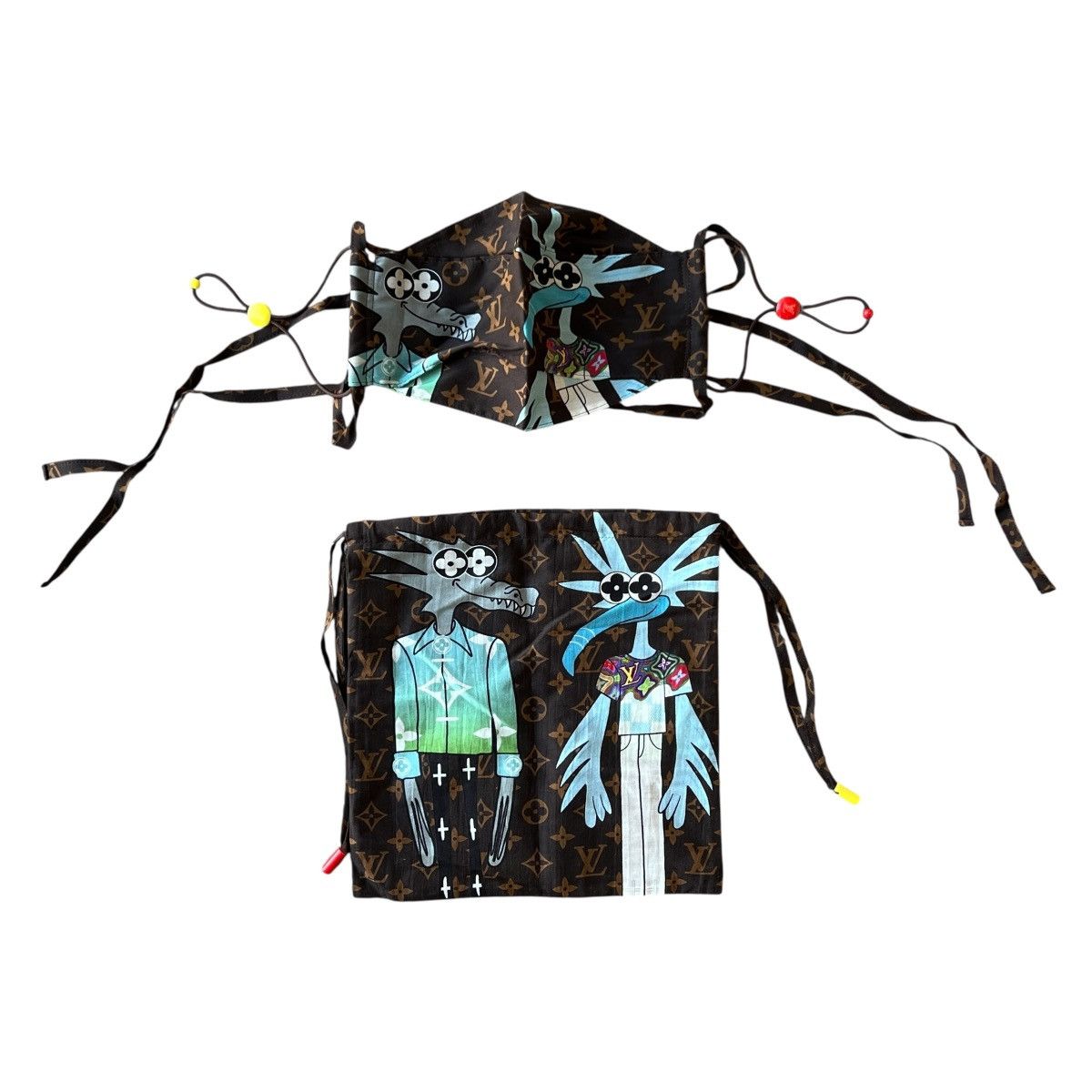 Louis Vuitton LOUIS VUITTON LV² NIGO Animated Monogram Scarf & Mask Set Size ONE SIZE - 3 Thumbnail