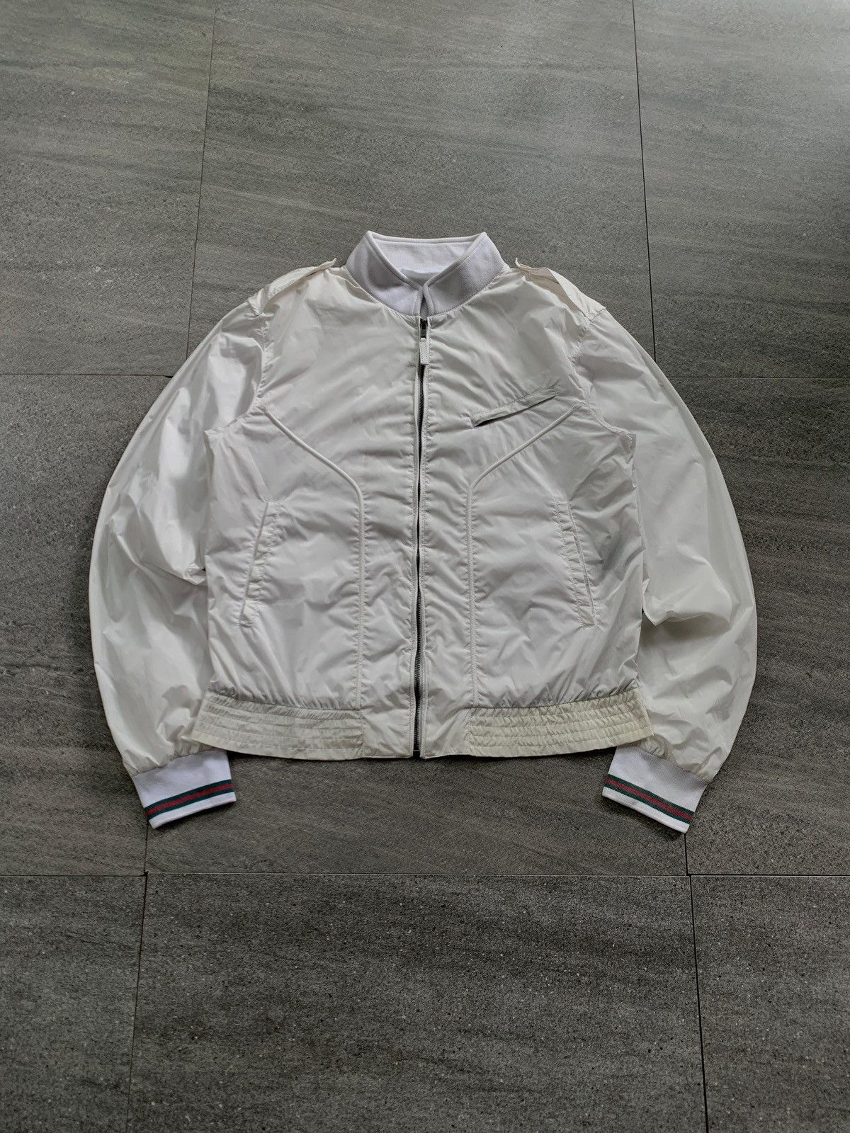 Gucci FREE TAX! 2000s Nylon Bomber Jacket by Tom Ford Size US M / EU 48-50 / 2 - 2 Thumbnail