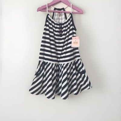 Juicy Couture BNWT JUICY COUTURE "Malibu Regal” navy/white girls dress Size XS / US 0-2 / IT 36-38 - 1 Thumbnail