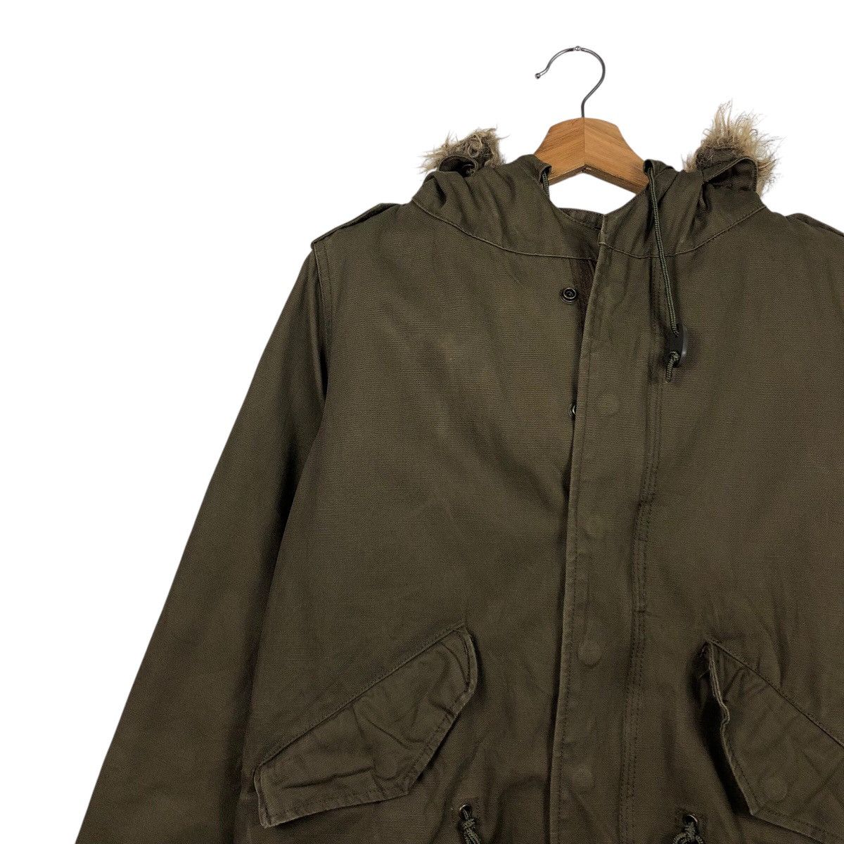 Japanese Brand TETSU Olive Military Oversized Parka / Deep Mods Shape Size US M / EU 48-50 / 2 - 8 Thumbnail