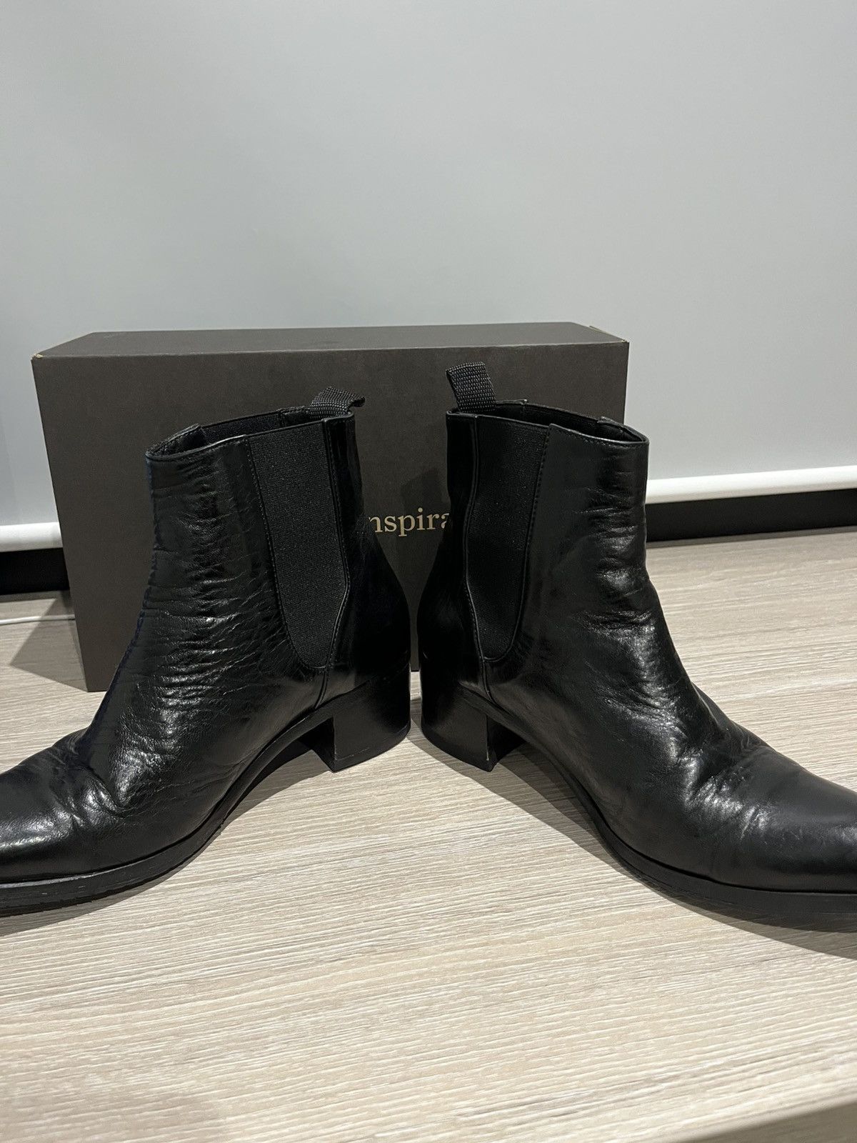 The Last Conspiracy The Last Conspiracy black leather ankle boots Size US 8.5 / IT 38.5 - 3 Thumbnail