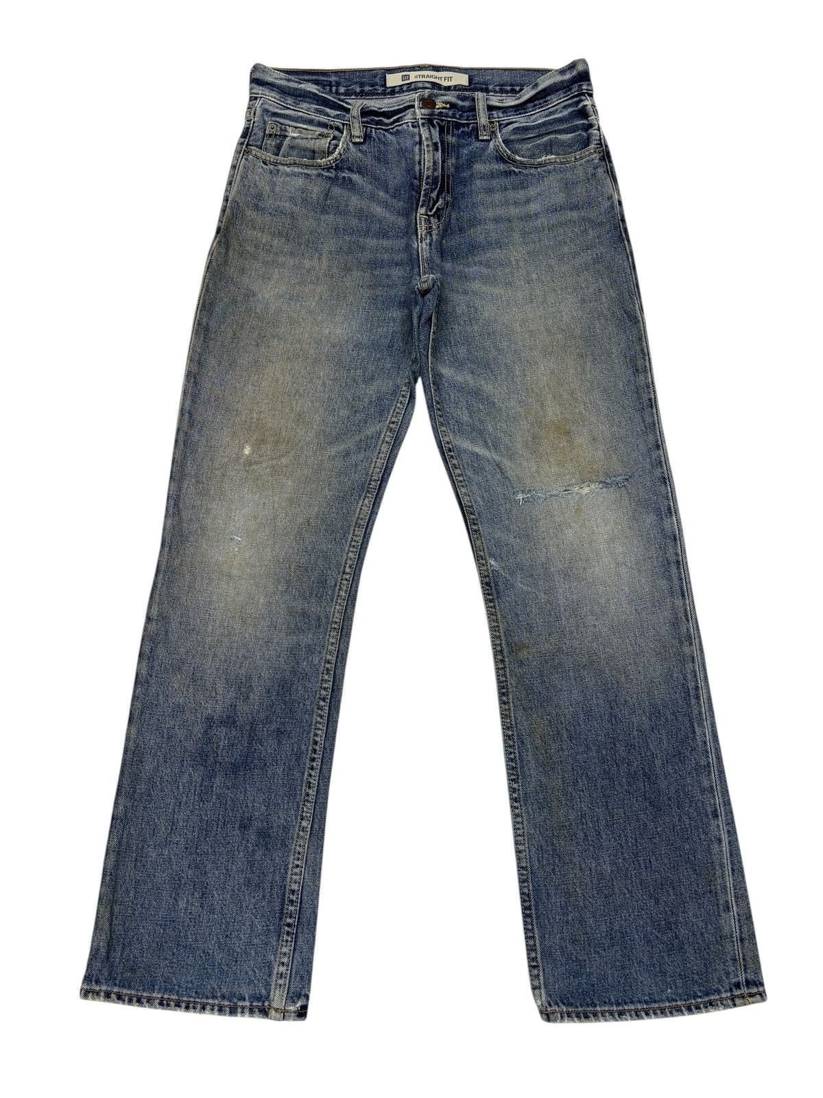 Kapital Vintage GAP Distressed Straight Fit Mud Denim Jeans Size US 30 / EU 46 - 7 Thumbnail