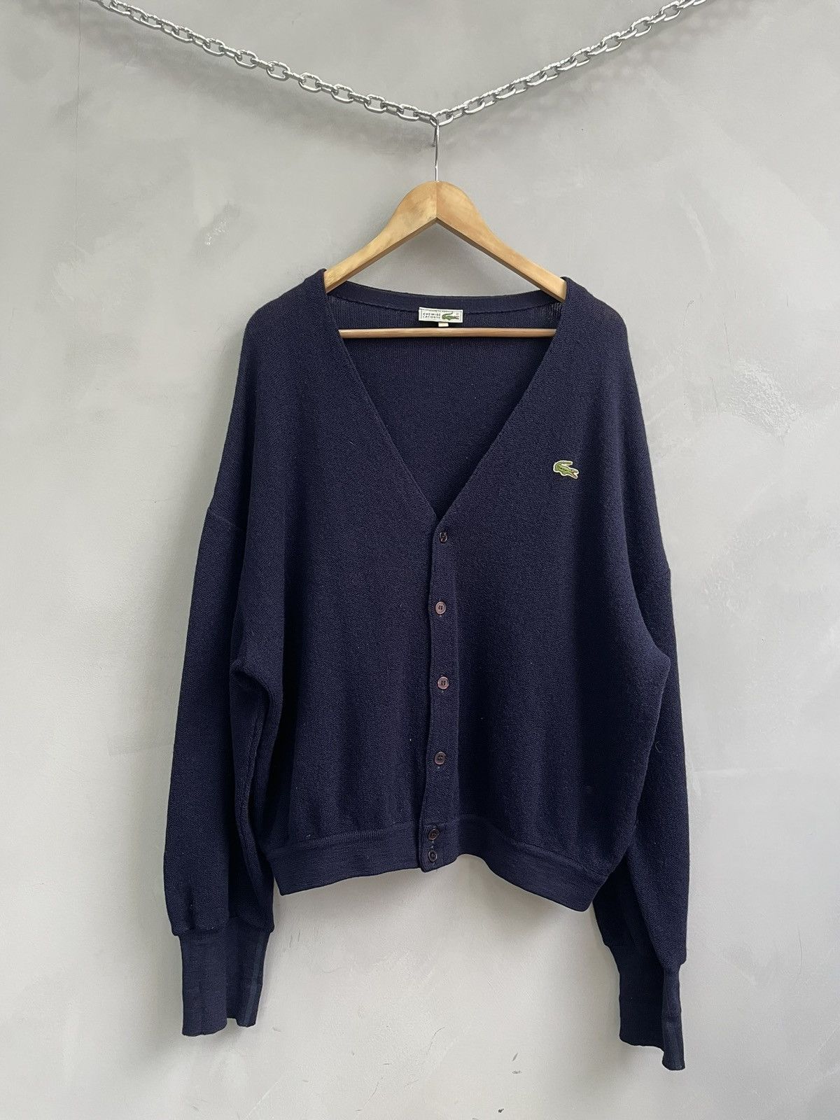 Lacoste Vintage Lacoste Chemise wool cardigan old money style y2k Size US L / EU 52-54 / 3 - 1 Thumbnail