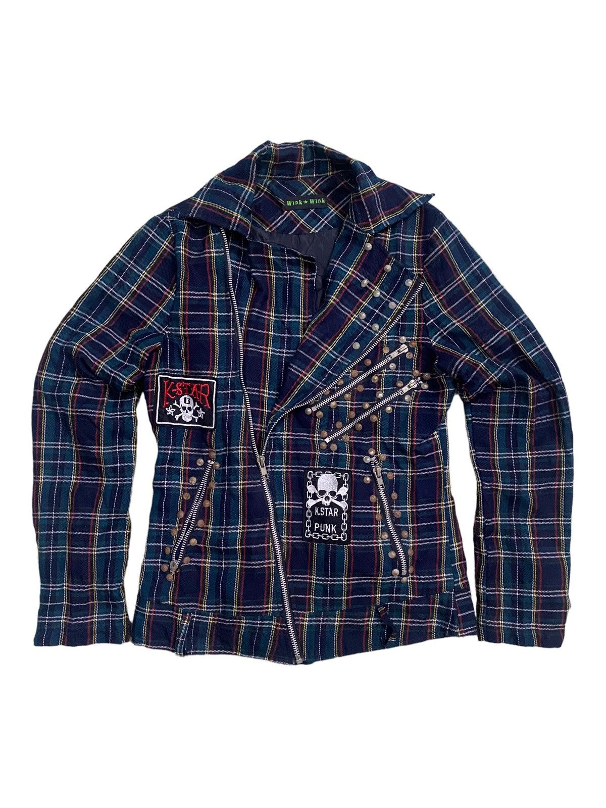 Seditionaries 💥Japanese Wink Wink Seditionaries Tartan Studs Jacket Size S / US 4 / IT 40 - 6 Thumbnail