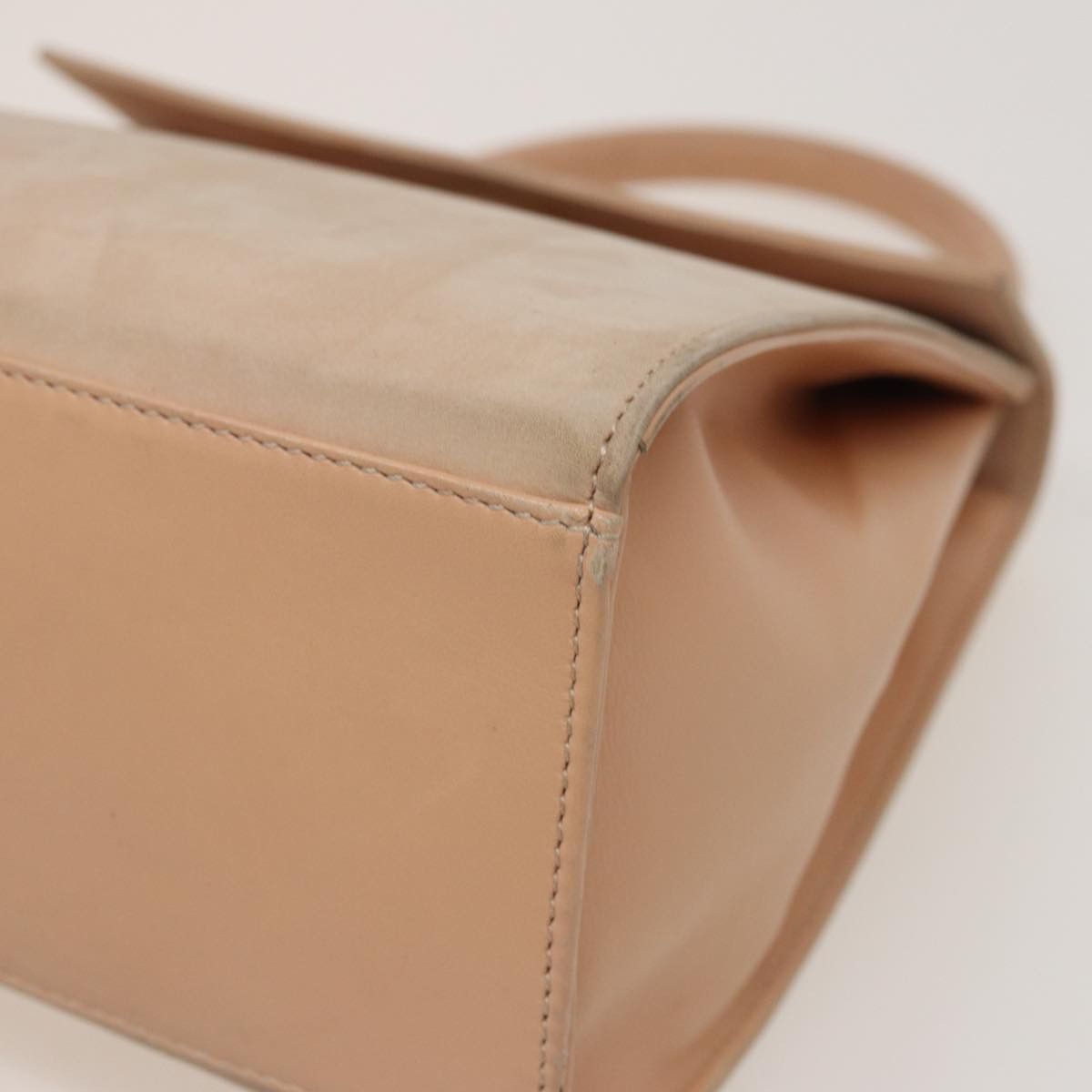 Celine CELINE Hand Bag Suede Beige Size ONE SIZE - 8 Thumbnail