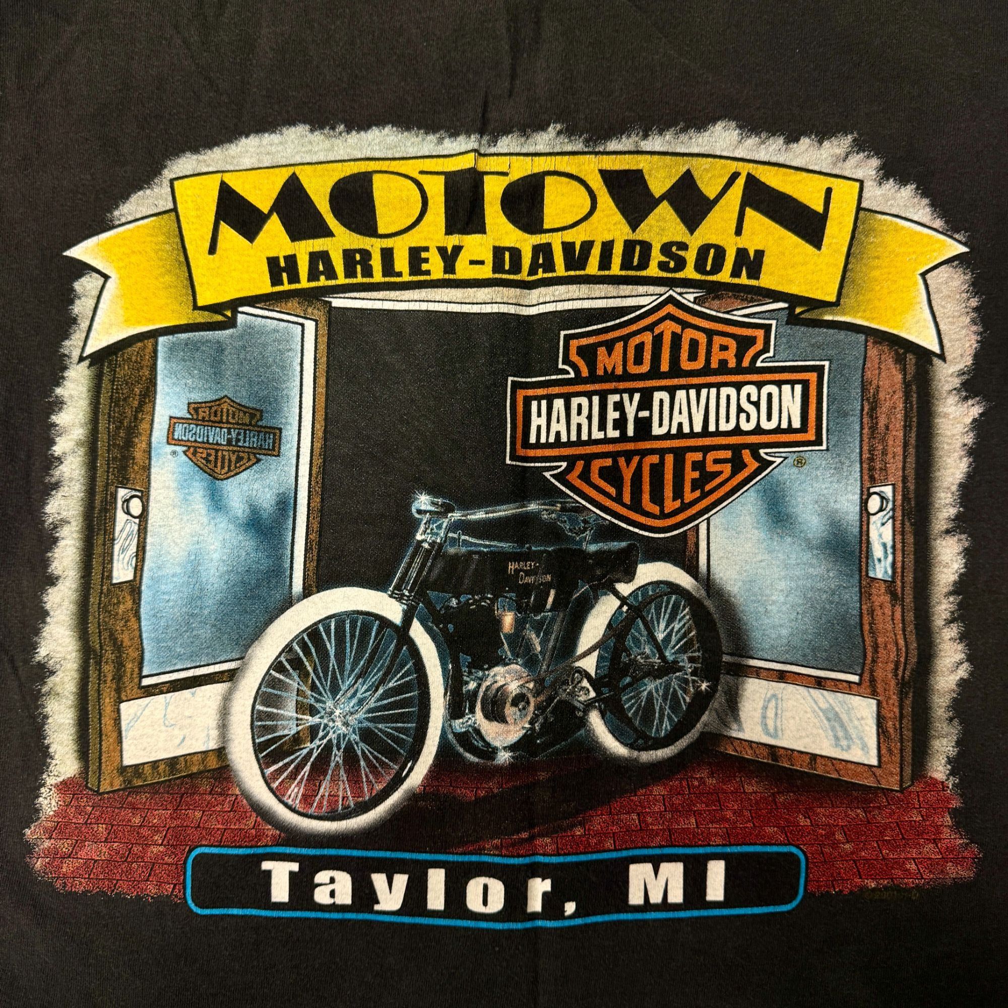 Harley Davidson Harley Davidson MOTOWN Taylor MI Motorcycle Biker T Shirt Size US XL / EU 56 / 4 - 1 Thumbnail