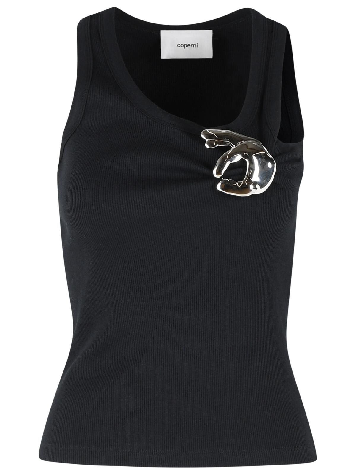 COPERNI 'Emoji' Black Cotton Tank Top