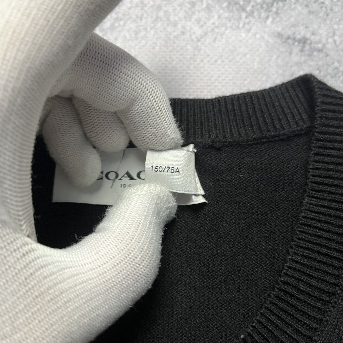 Coach Coach Black Cardigan Sweater Streetwear Luxury Designer Size XXS / US 00 / IT 34 - 6 Thumbnail