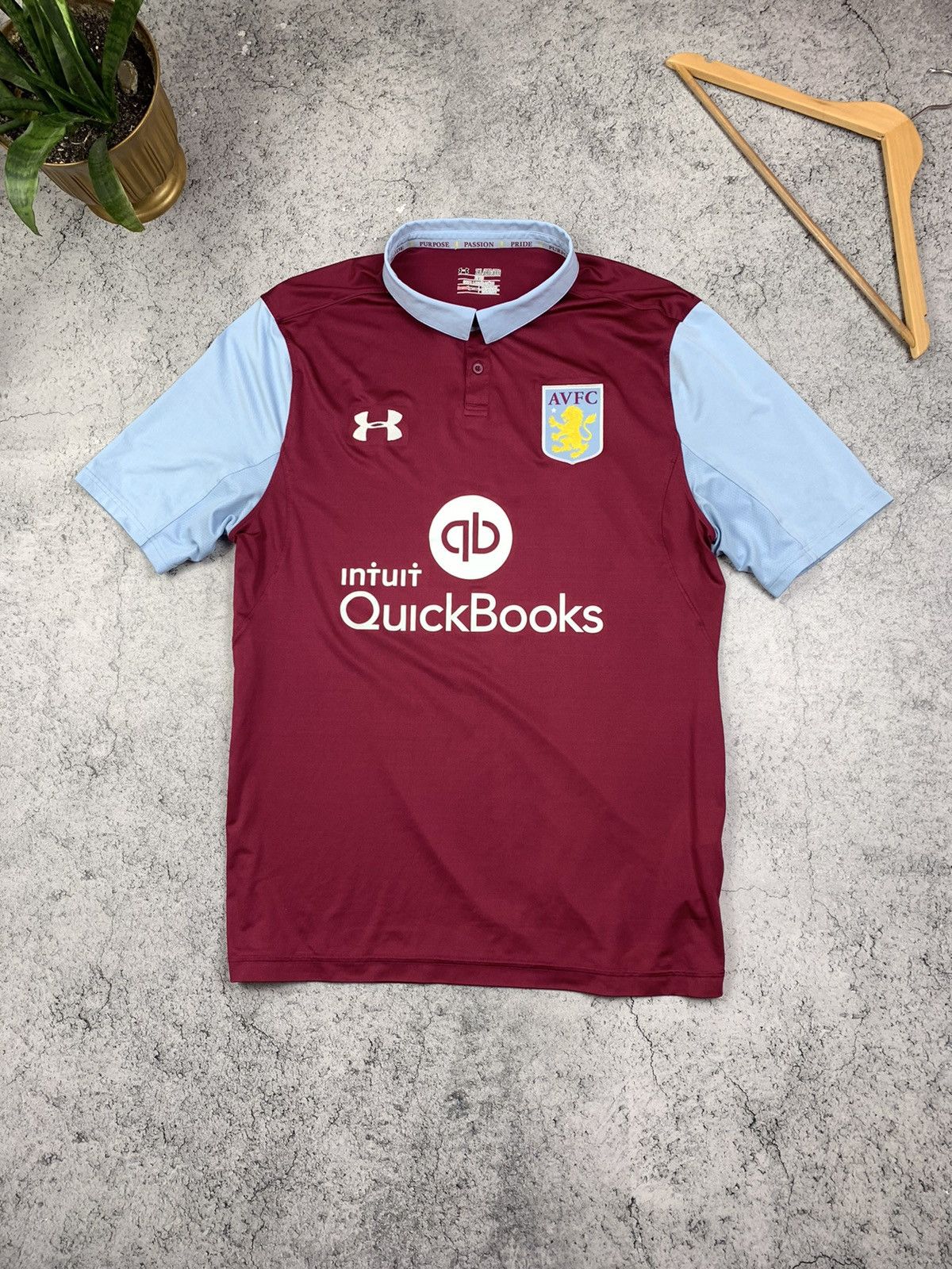 Under Armour Under Armour Aston Villa 2016-2017 Home Jersey Size XXL Size US XXL / EU 58 / 5 - 1 Thumbnail