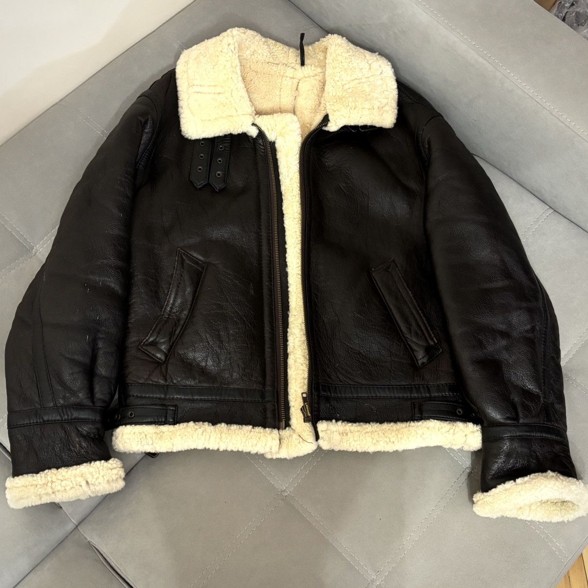 Vintage Vintage US Army Air Forces B-3 Leather Flight Jacket Size US L / EU 52-54 / 3 - 1 Thumbnail