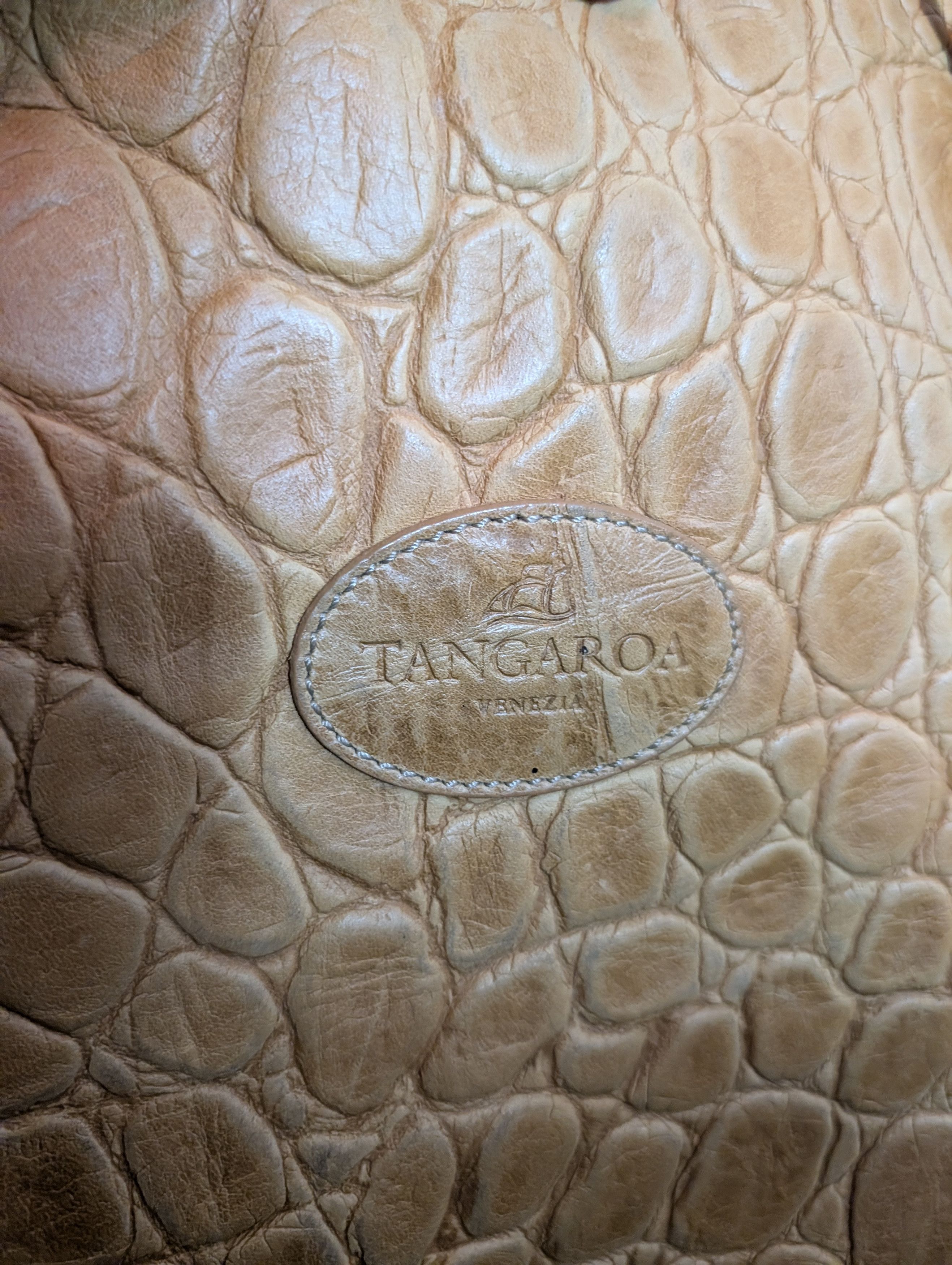 Italia Independent TANGAROA Real Crocodile XL Zip Double Handle bag Size ONE SIZE - 4 Thumbnail