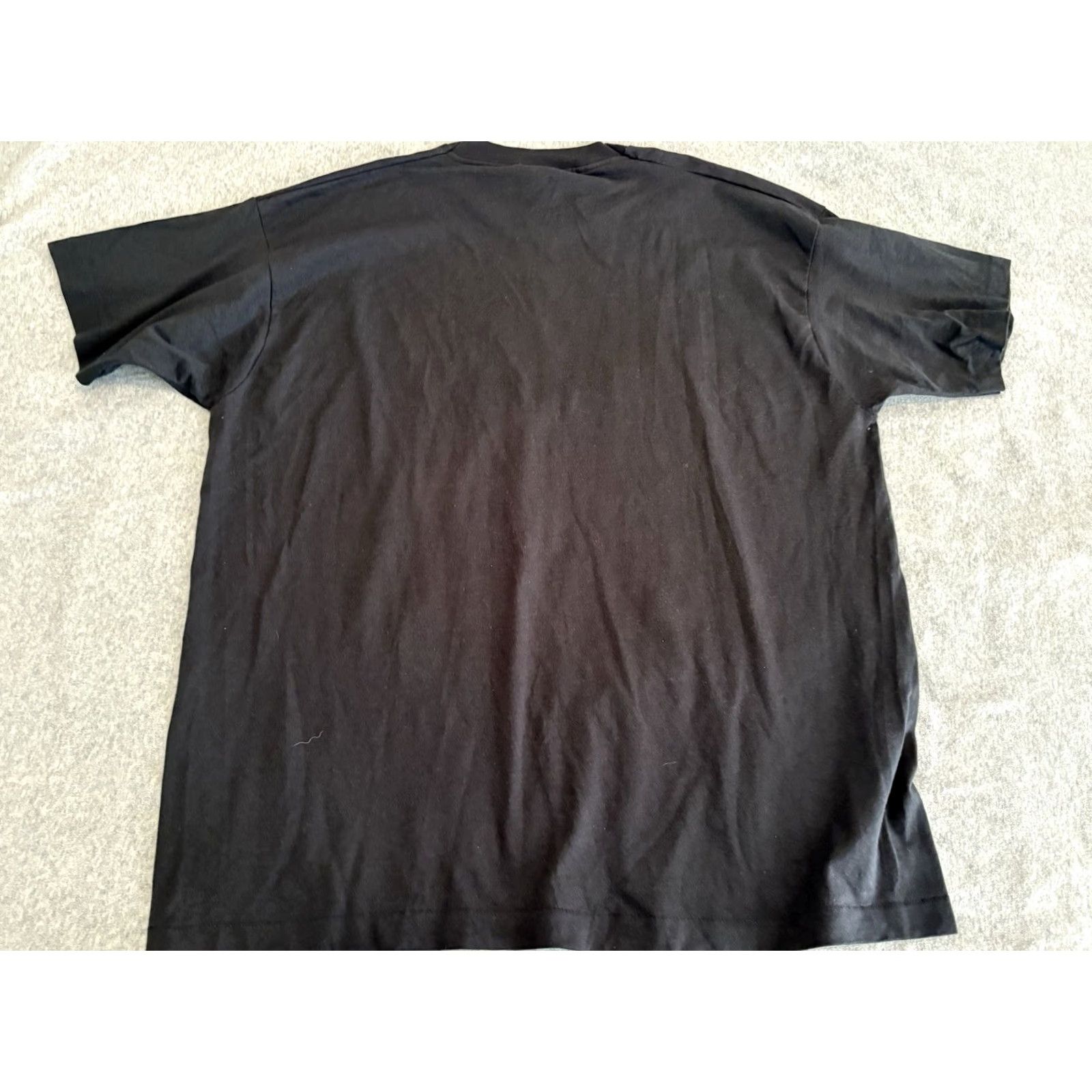Fruit Of The Loom VINTAGE 1990s Fruit of the Loom Black Tee Shirt Mens 2XL 2XL Short Sleeve Crew Neck USA Size US XXL / EU 58 / 5 - 4 Thumbnail