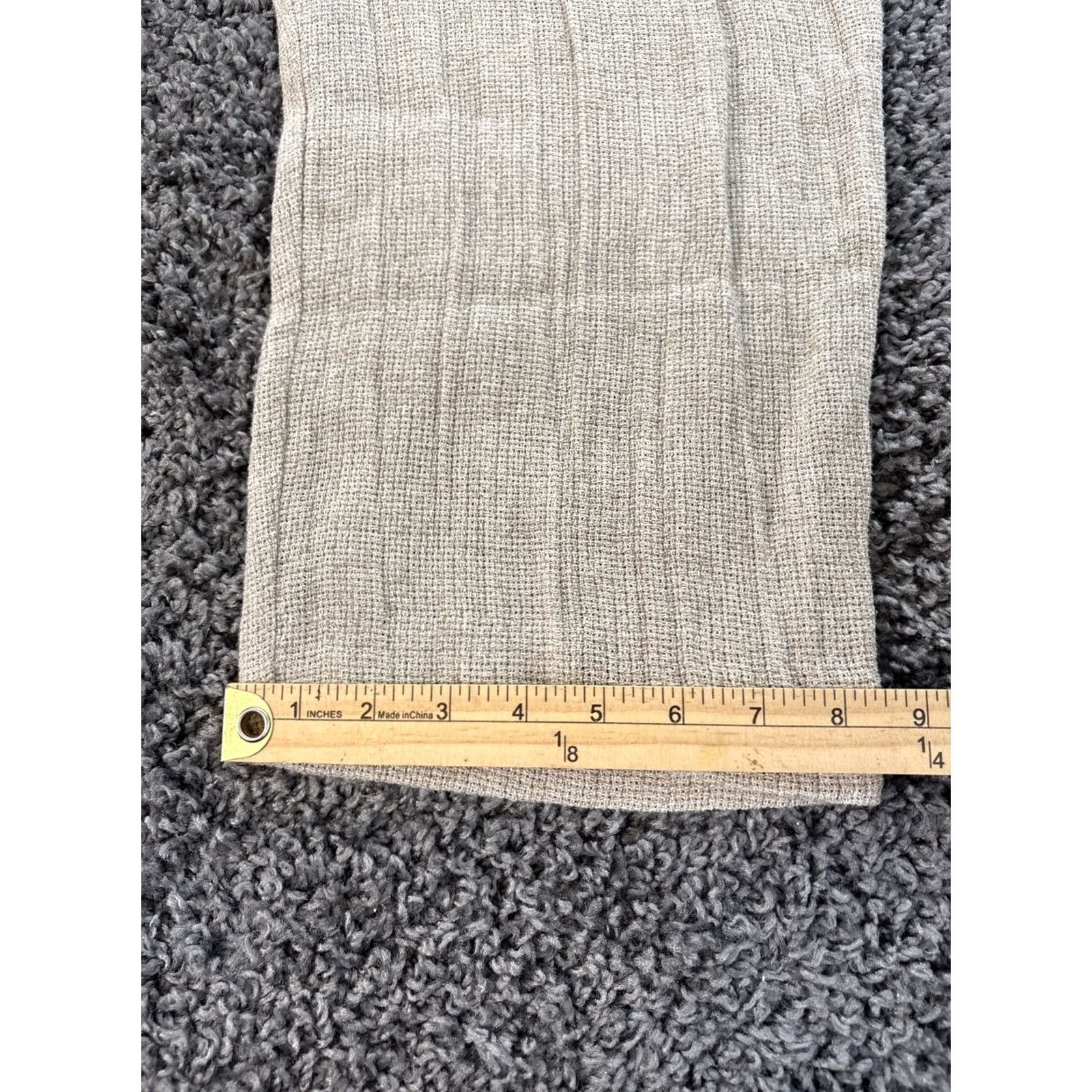 Vintage VINTAGE Cloudburst Pants Womens 26x26 Beige Linen Knit Stretch Wide-Leg 90s Chino Baggy Womens Size 26" / US 2 / IT 38 - 3 Thumbnail