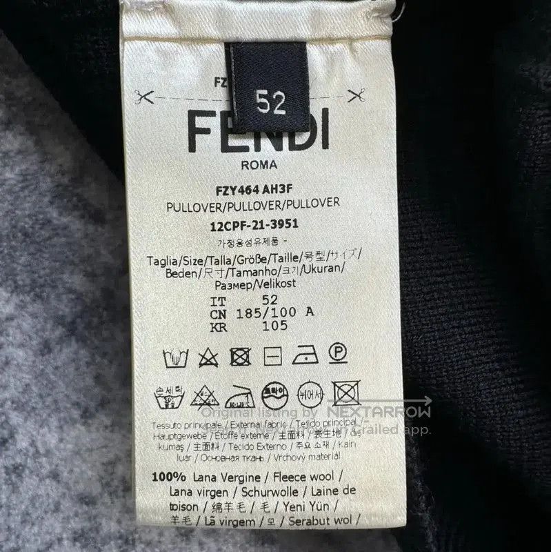 Fendi Fendi Black Knit Sweater XL Size for Women . Size XL / US 12-14 / IT 48-50 - 4 Thumbnail