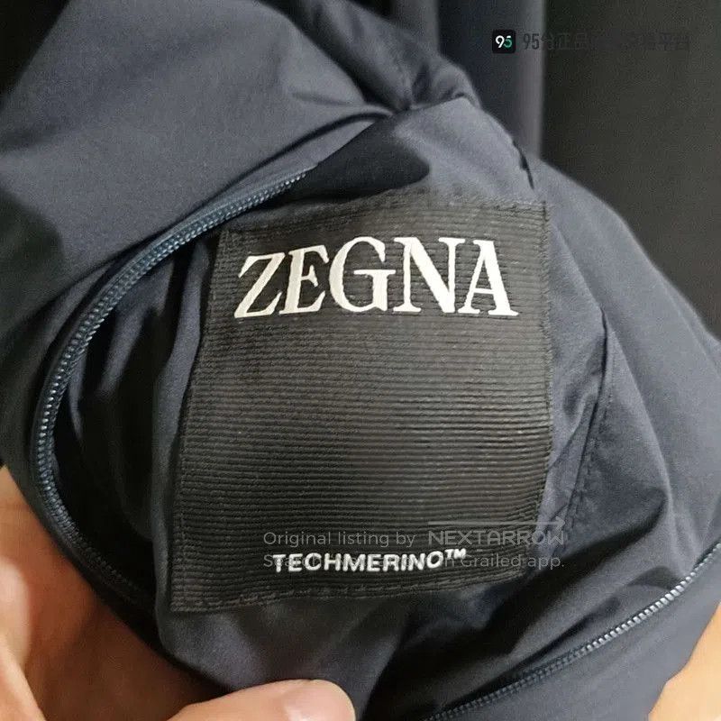 Ermenegildo Zegna Zegna SS23 Men's Solid Stand Collar Reversible Jacket. Size US M / EU 48-50 / 2 - 6 Thumbnail