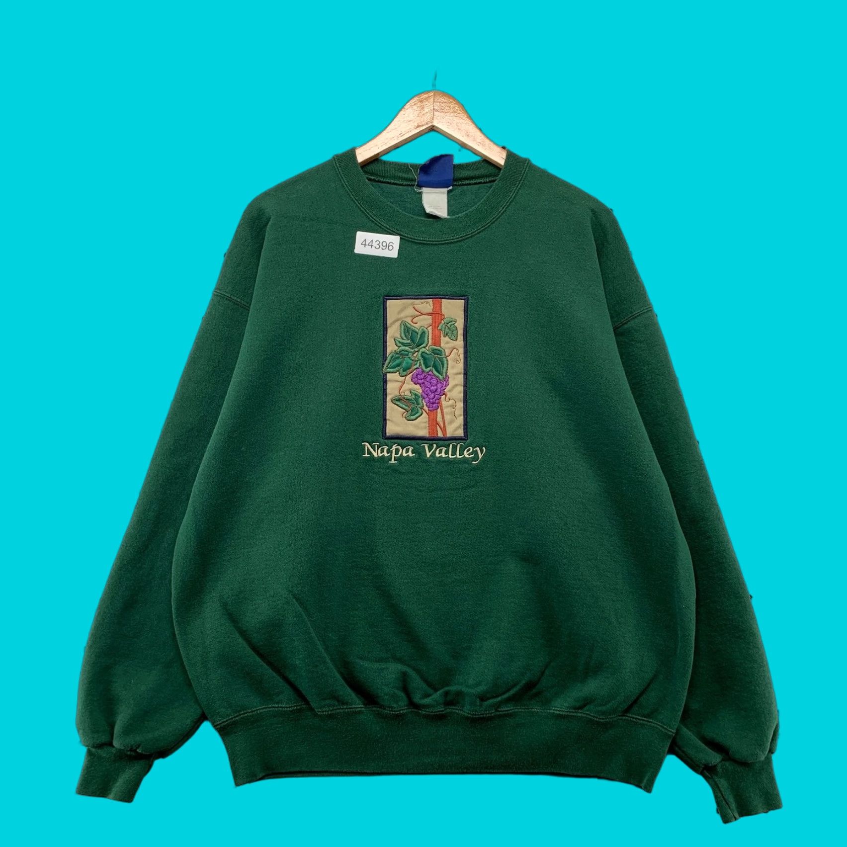 Vintage VINTAGE Oarsman Sweatshirt Crewneck Mens XL Green Embroidered Vineyard Made USA 90s Style Mens Sweatshirt Size US XL / EU 56 / 4 - 1 Thumbnail