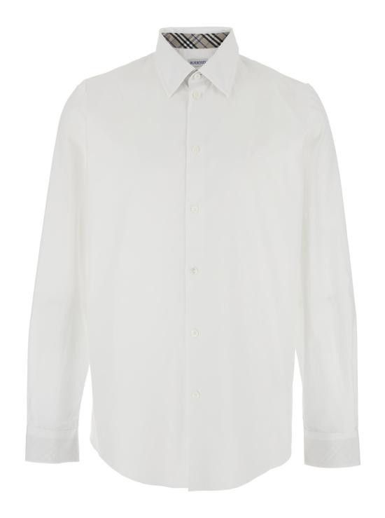 Burberry BURBERRY Men Shirts 8103938A1464 White Size US XL / EU 56 / 4 - 1 Thumbnail