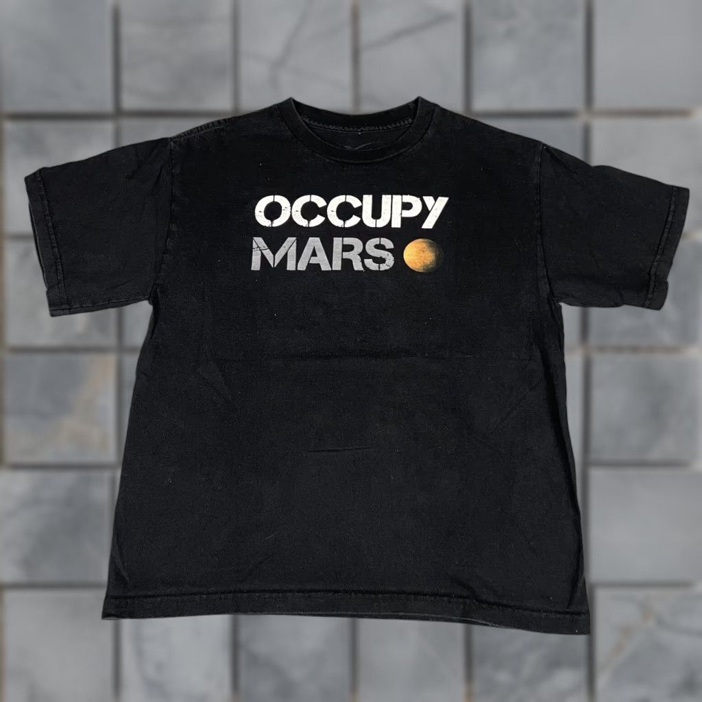 Vintage VINTAGE SpaceX Occupy Mars Shirt Mens Small Black Tesla Elon Musk Graphic Short Sleeve Size US S / EU 44-46 / 1 - 1 Thumbnail