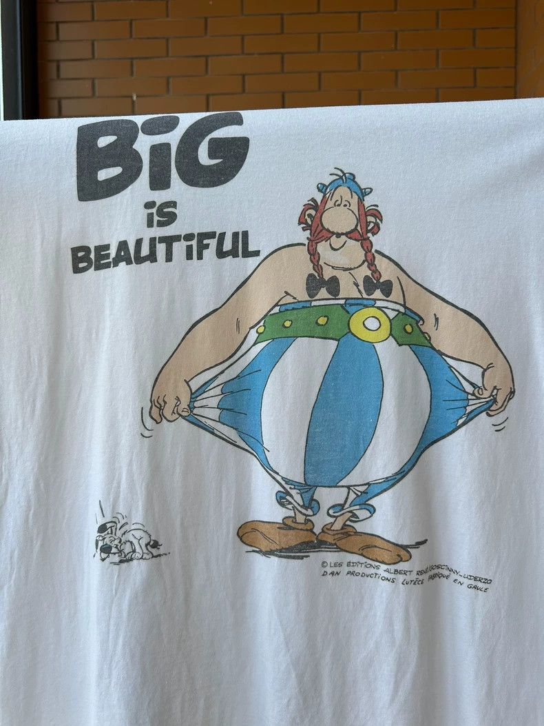 Vintage Vintage Tee 90s Cartoon 'Big Is Beautiful' 2505-Nextarrow Size US XL / EU 56 / 4 - 4 Thumbnail
