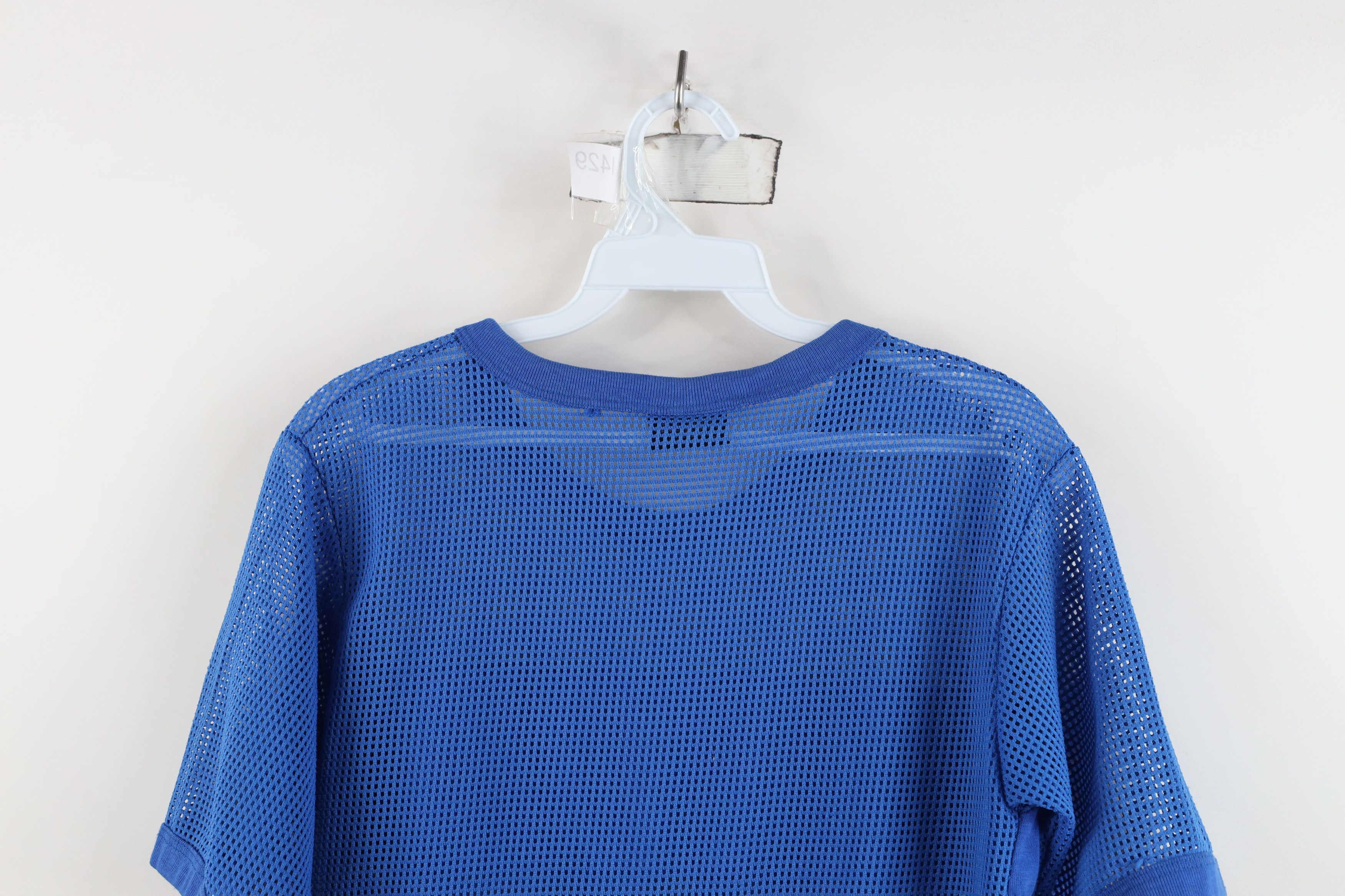 Vintage Vintage 80s 90s Streetwear Blank Mesh Ringer T-Shirt USA Size L / US 10 / IT 46 - 9 Thumbnail