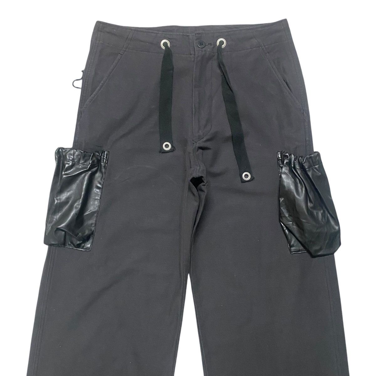 Le Grande Bleu (L.G.B.) MANIAC WORKS Black Cargo Pants Drawstring Size US 32 / EU 48 - 3 Thumbnail