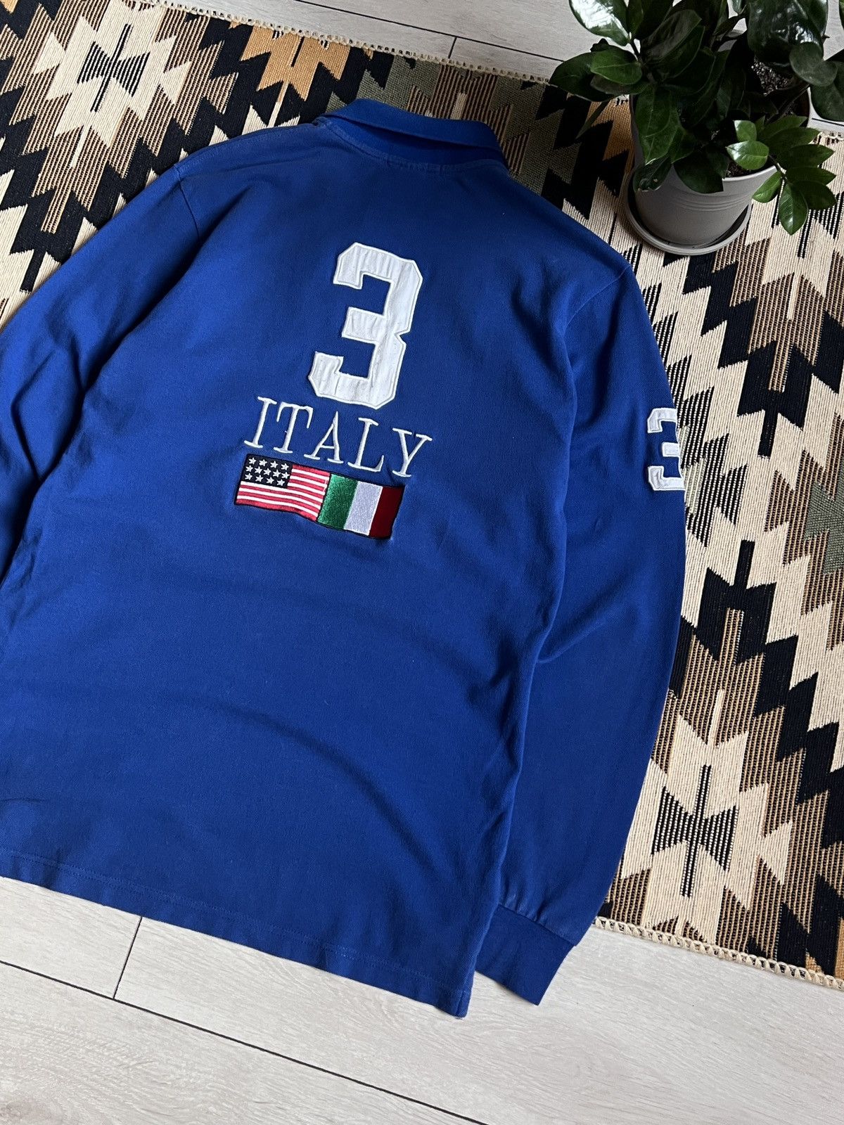 Polo Ralph Lauren Polo Ralph Lauren Italy Chief Keef Vntg Longsleeve Big Pony Size US M / EU 48-50 / 2 - 13 Thumbnail