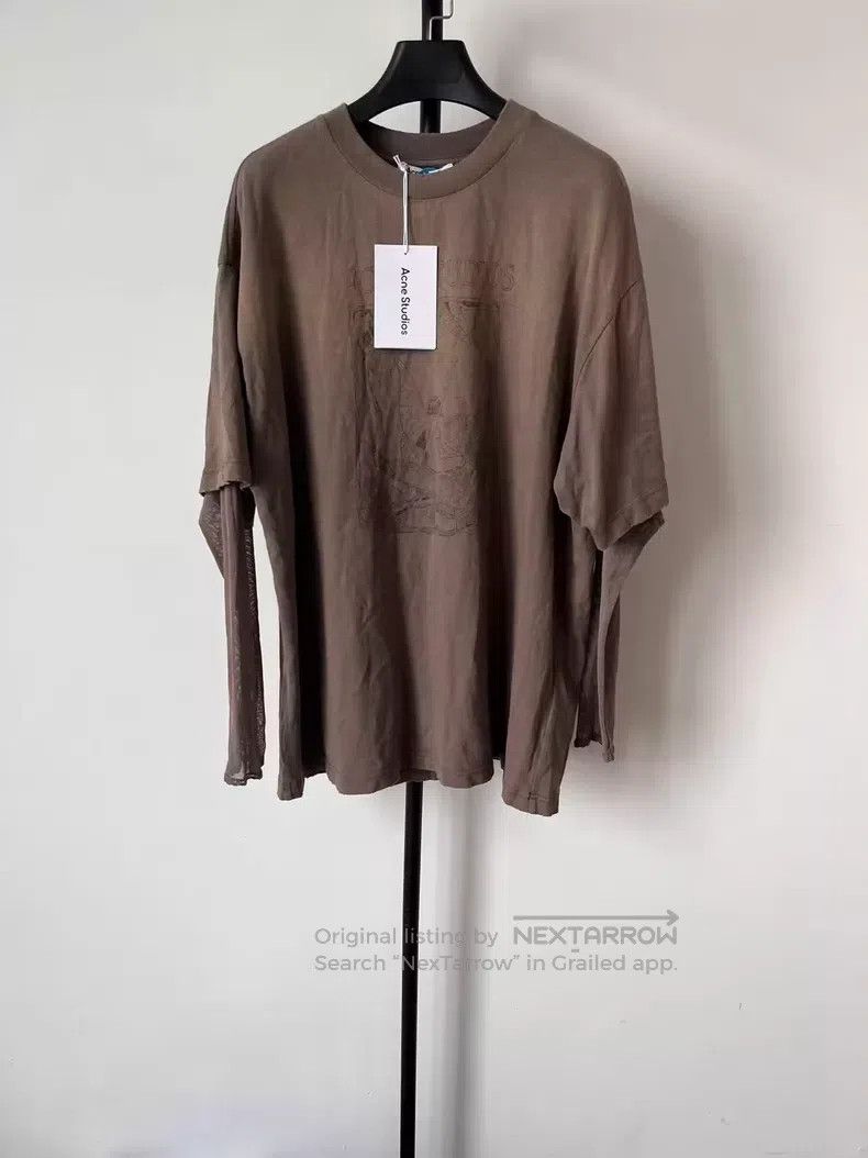 Acne Studios Acne Studios Ripped Two-Piece Long Sleeve T-Shirt, Purple Size XS / US 0-2 / IT 36-38 - 1 Thumbnail