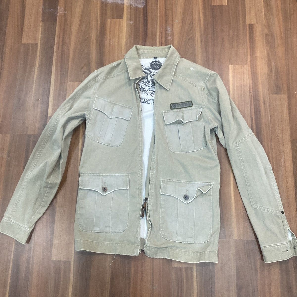Other Fox Denim Khaki Denim Jacket Size US S / EU 44-46 / 1 - 1 Thumbnail