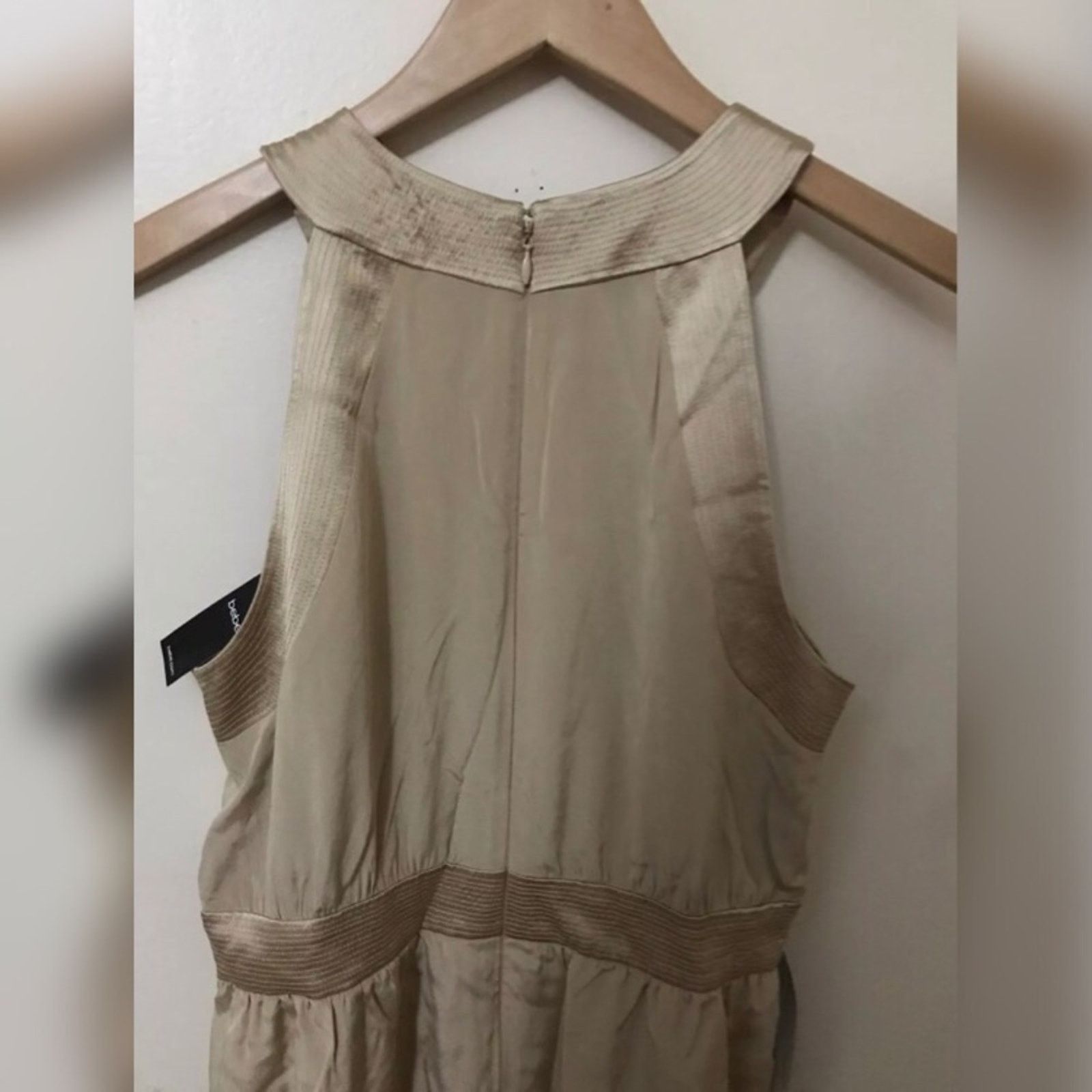 Bebe NWT Bebe Caramel Trapunto DTL Silk Formal Dress Size M / US 6-8 / IT 42-44 - 5 Thumbnail