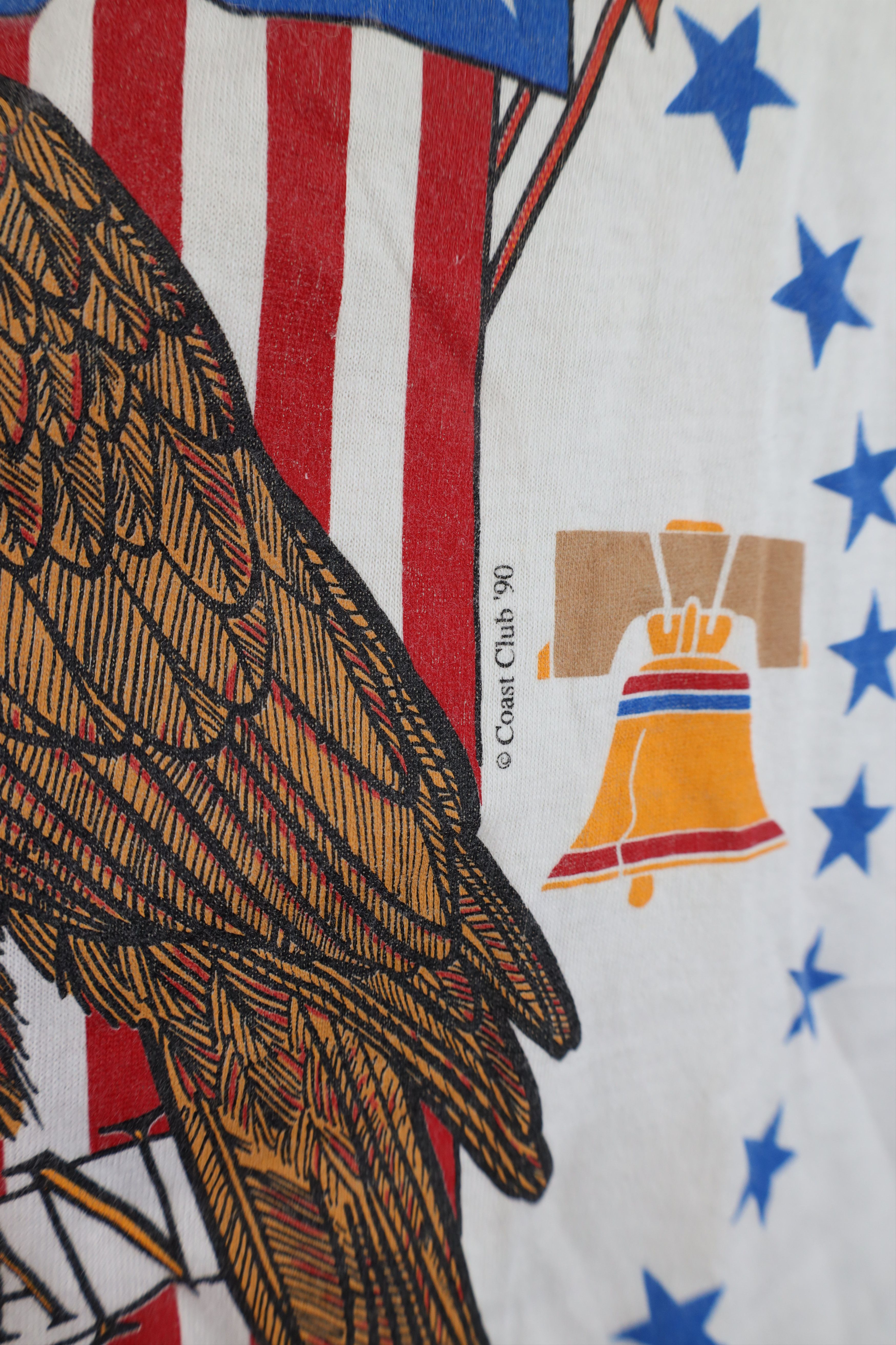 Vintage Vintage 90s Spirit Eagle July Fourth T-Shirt White USA Size US L / EU 52-54 / 3 - 5 Thumbnail