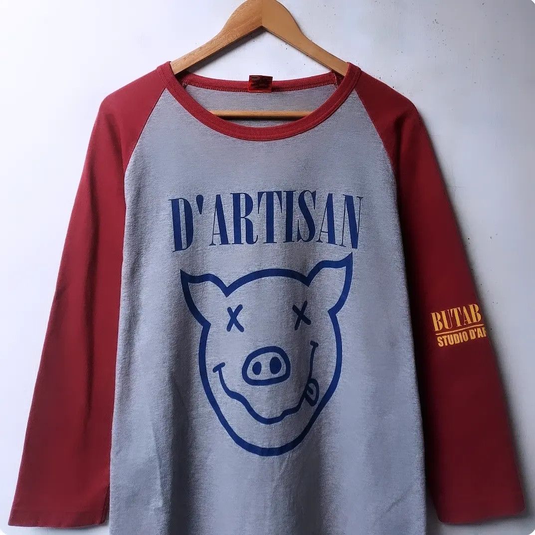 Vtg 90s Studion D'Artisan Butabana Raglan Shirt