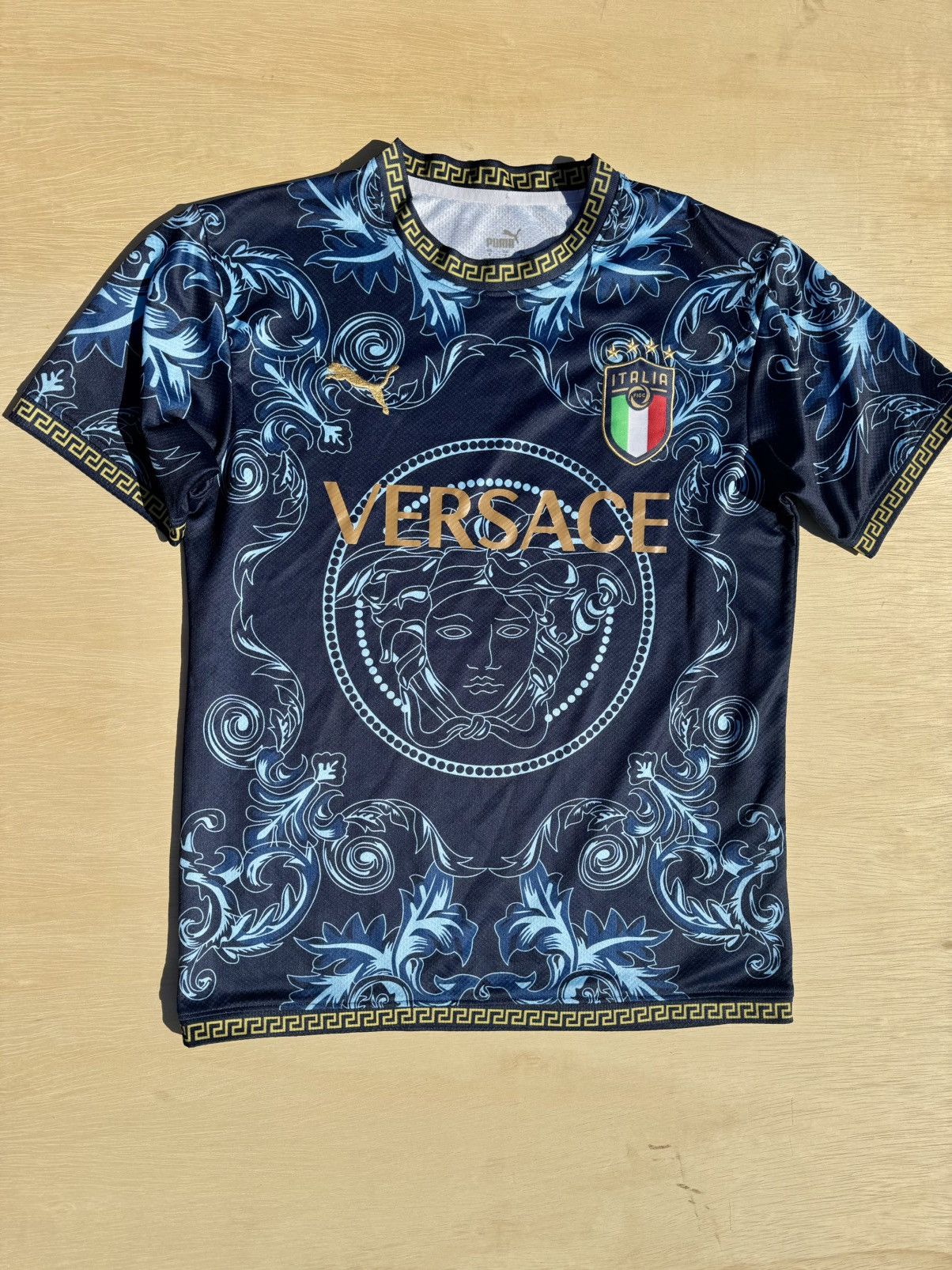 Puma × Versace Puma Versace Italy Concept Soccer Jersey | Grailed