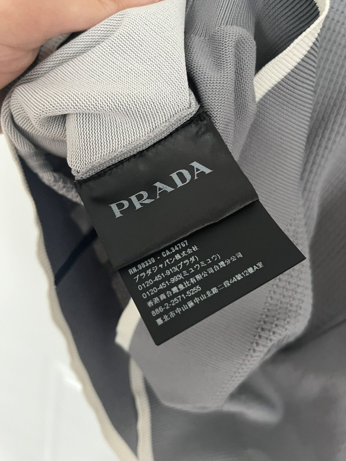 Prada Prada Nylon Jacquard Polo Shirt SS18 Size US M / EU 48-50 / 2 - 6 Thumbnail