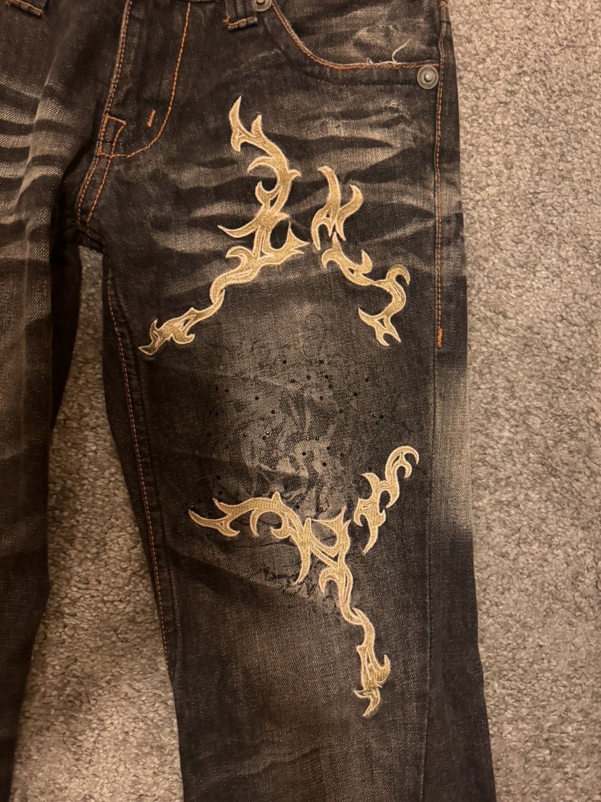 Tornado Mart Tornado Mart Tribal Denim Size US 32 / EU 48 - 2 Thumbnail
