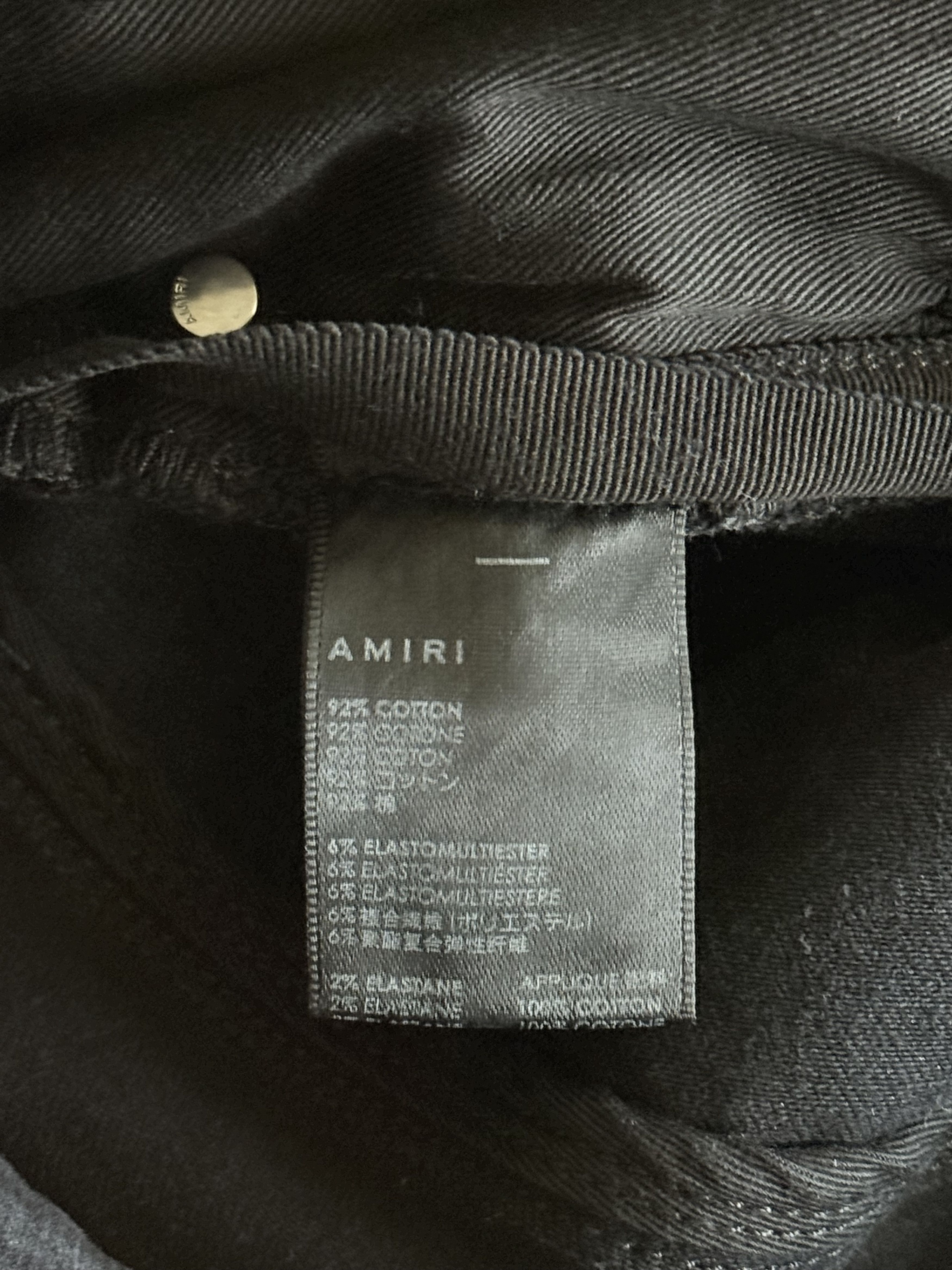 Amiri Amiri Aged Black Rainbow Paisley Patch Thrasher Jeans Size US 29 - 4 Thumbnail