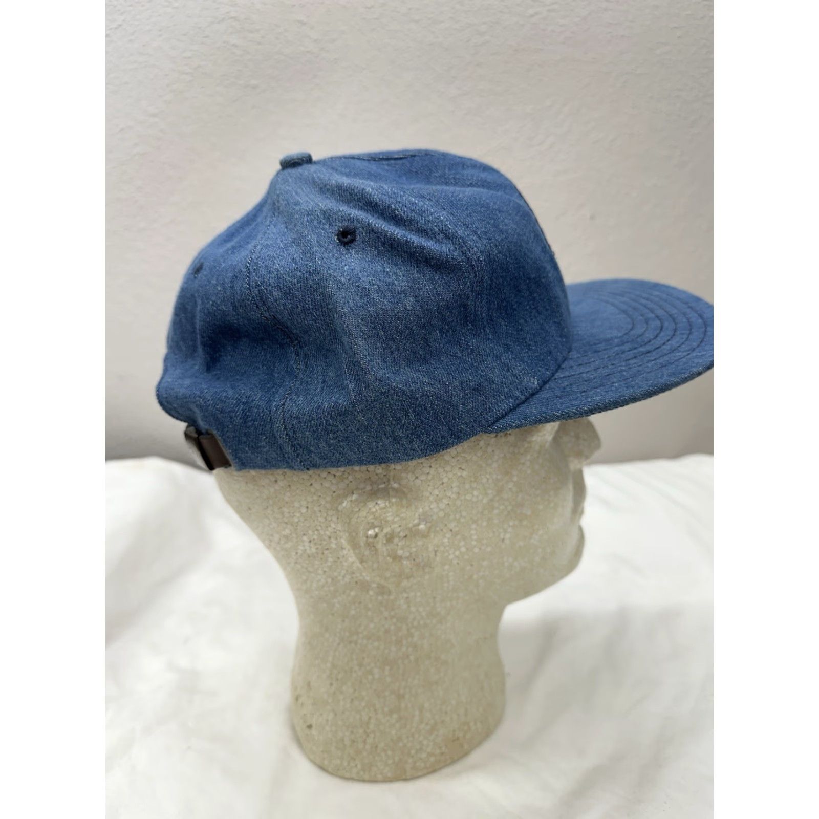 Denime VINTAGE UnionMade Local Union 1937 Baseball Hat Denim Logo Mechanics and Aerospace UnionWorker VTG Men's One Size Blue Denim Cap Size ONE SIZE - 7 Thumbnail