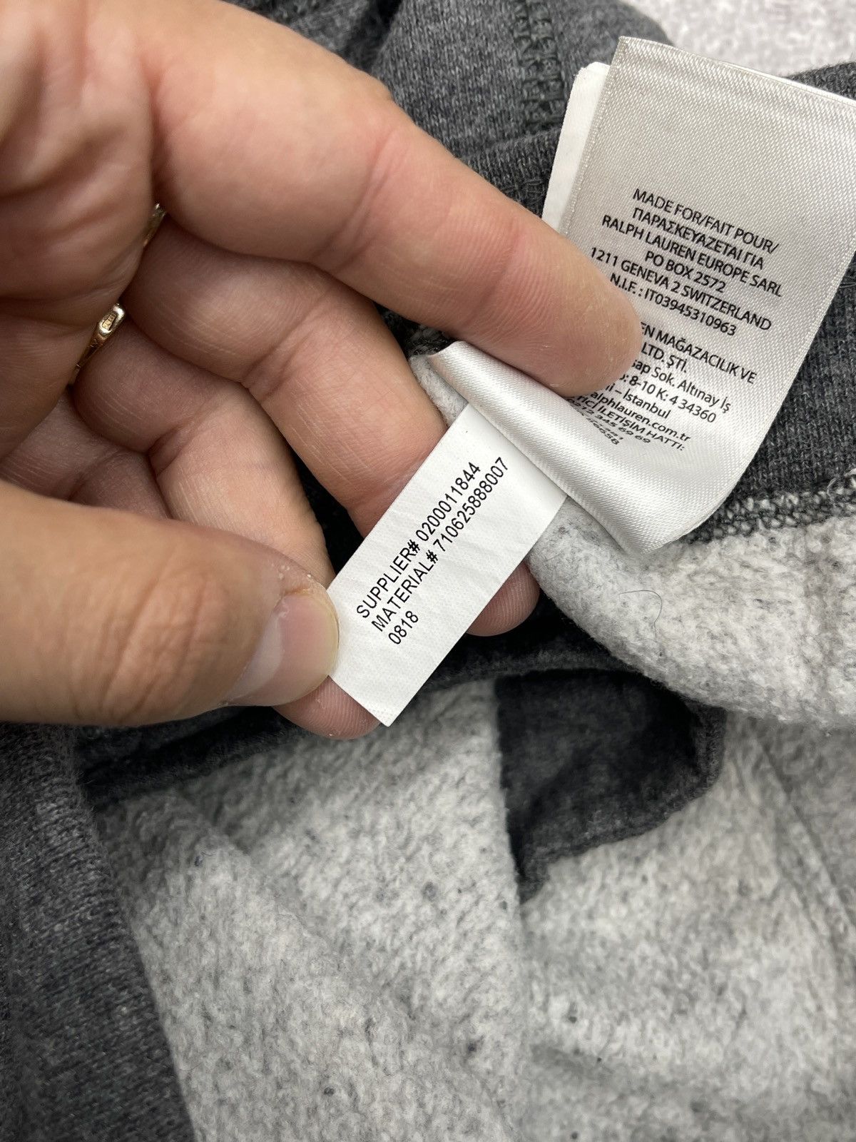Polo Ralph Lauren Mens Polo Ralph Lauren Sweatpants Grey Y2K Rugby Size L Size US 34 / EU 50 - 8 Thumbnail