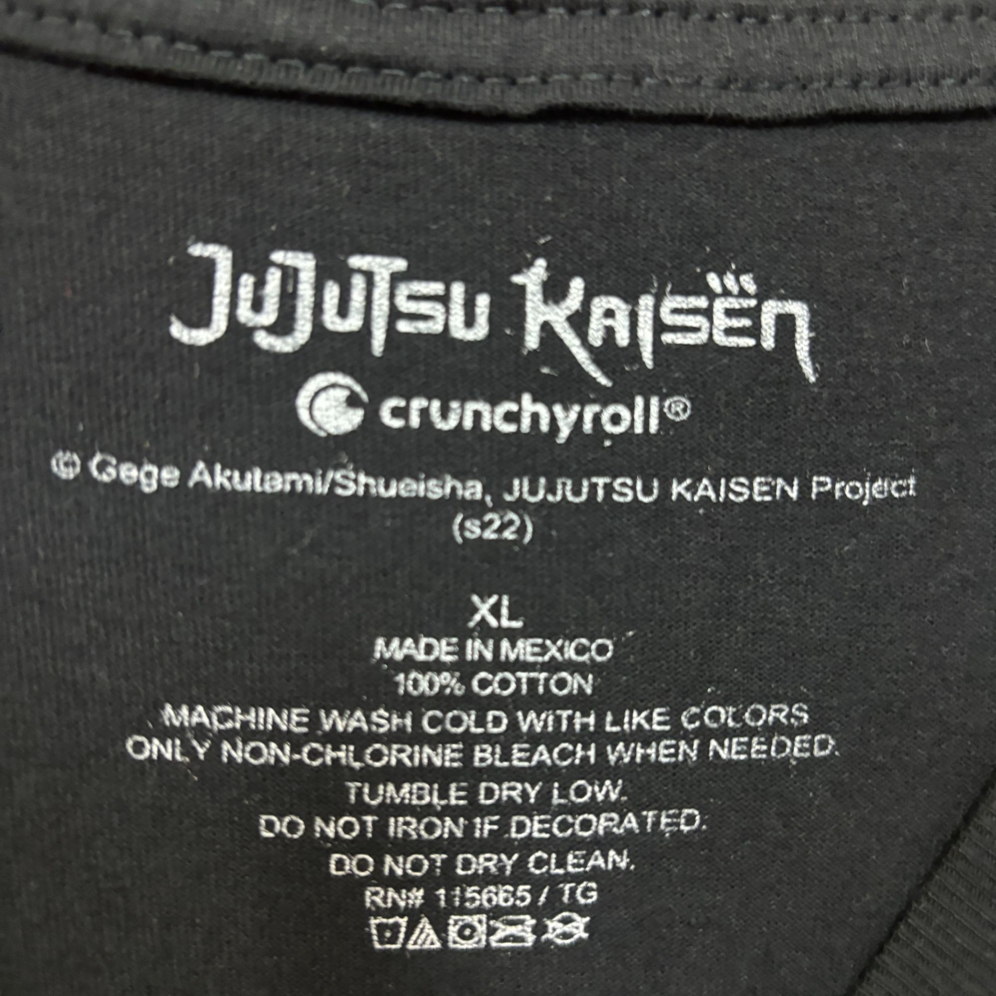 Anime Jujutsu kaisen Anime Tshirt size XL Size US XL / EU 56 / 4 - 4 Thumbnail