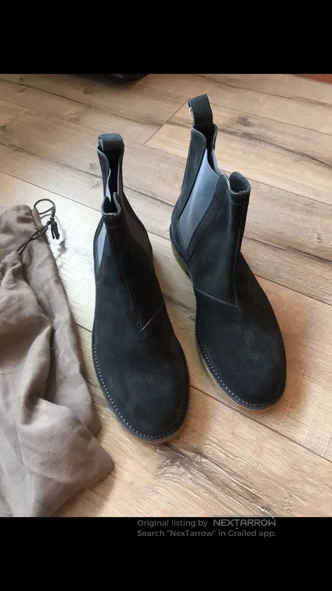 Bottega Veneta Bottega Veneta Dark Suede Chelsea Boots. Size US 10 / EU 43 - 3 Thumbnail
