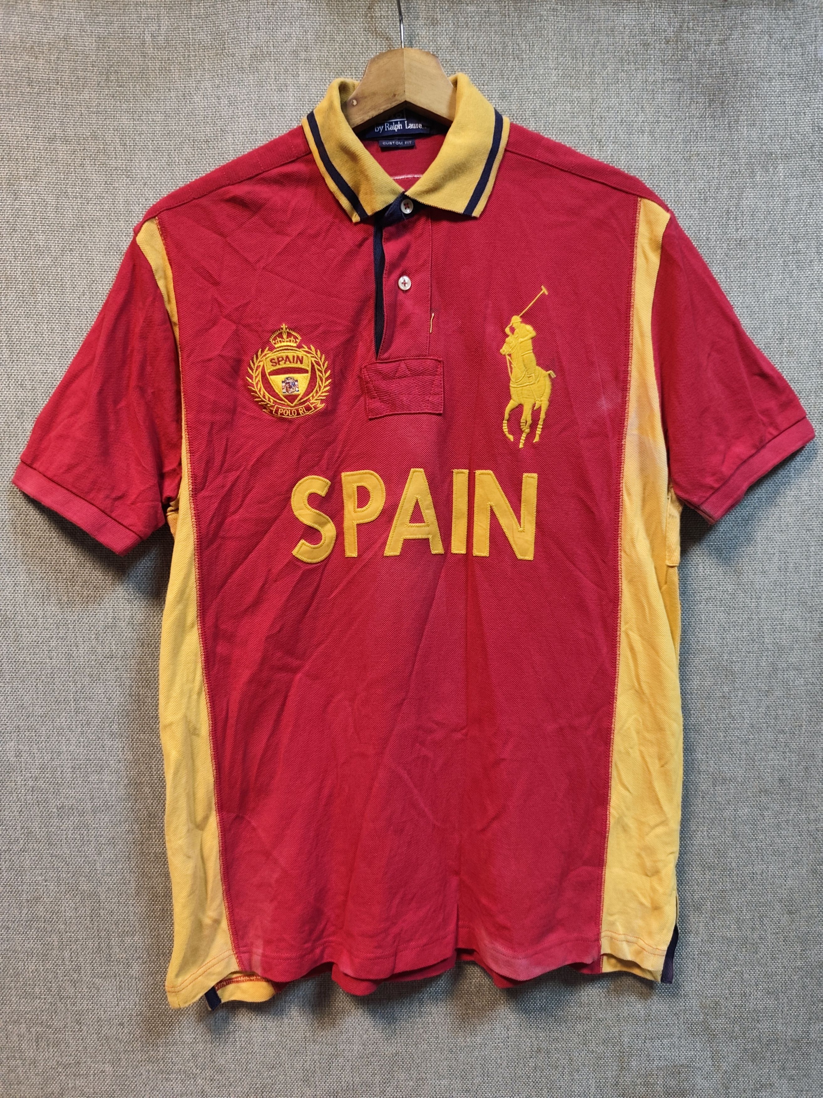 Ralph Lauren Vintage 90s Polo Ralph Lauren Spain Embroidered Size US M / EU 48-50 / 2 - 1 Thumbnail