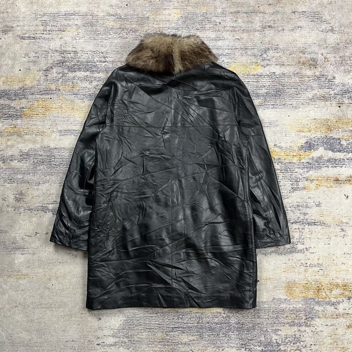 Fendi Vintage Fendi fur collar leather coat jacket Size S / US 4 / IT 40 - 3 Thumbnail