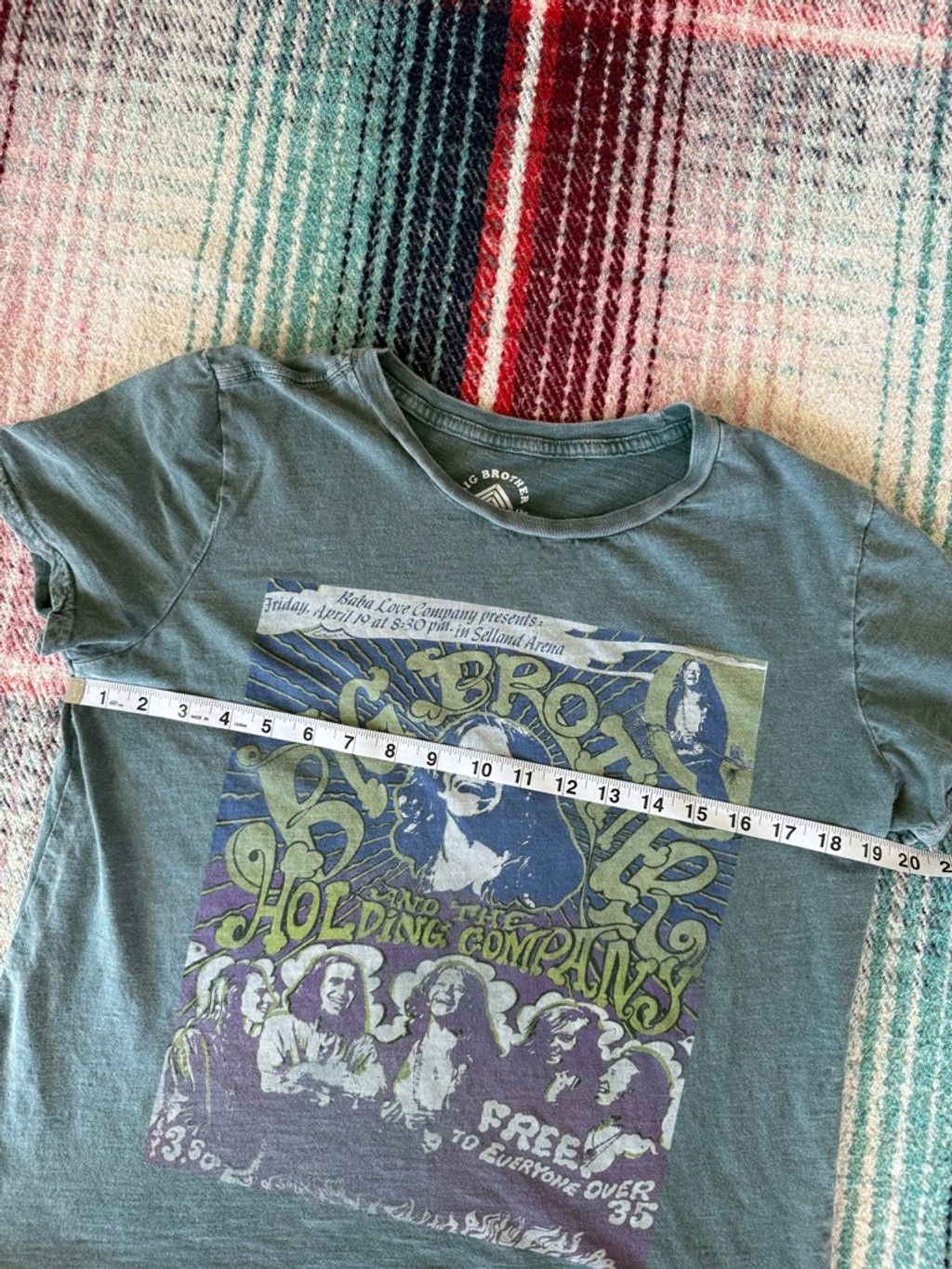 Lucky Brand Lucky Brand Green Big Brother & The Holding Co. Janis Joplin Size L / US 10 / IT 46 - 5 Thumbnail