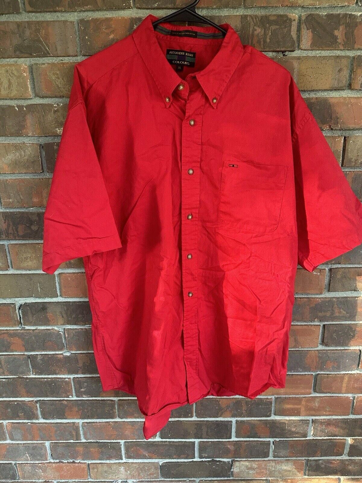 Alexander Julian Alexander Julian Colours Red Short-Sleeve Shirt - Size XL Size US XL / EU 56 / 4 - 4 Thumbnail