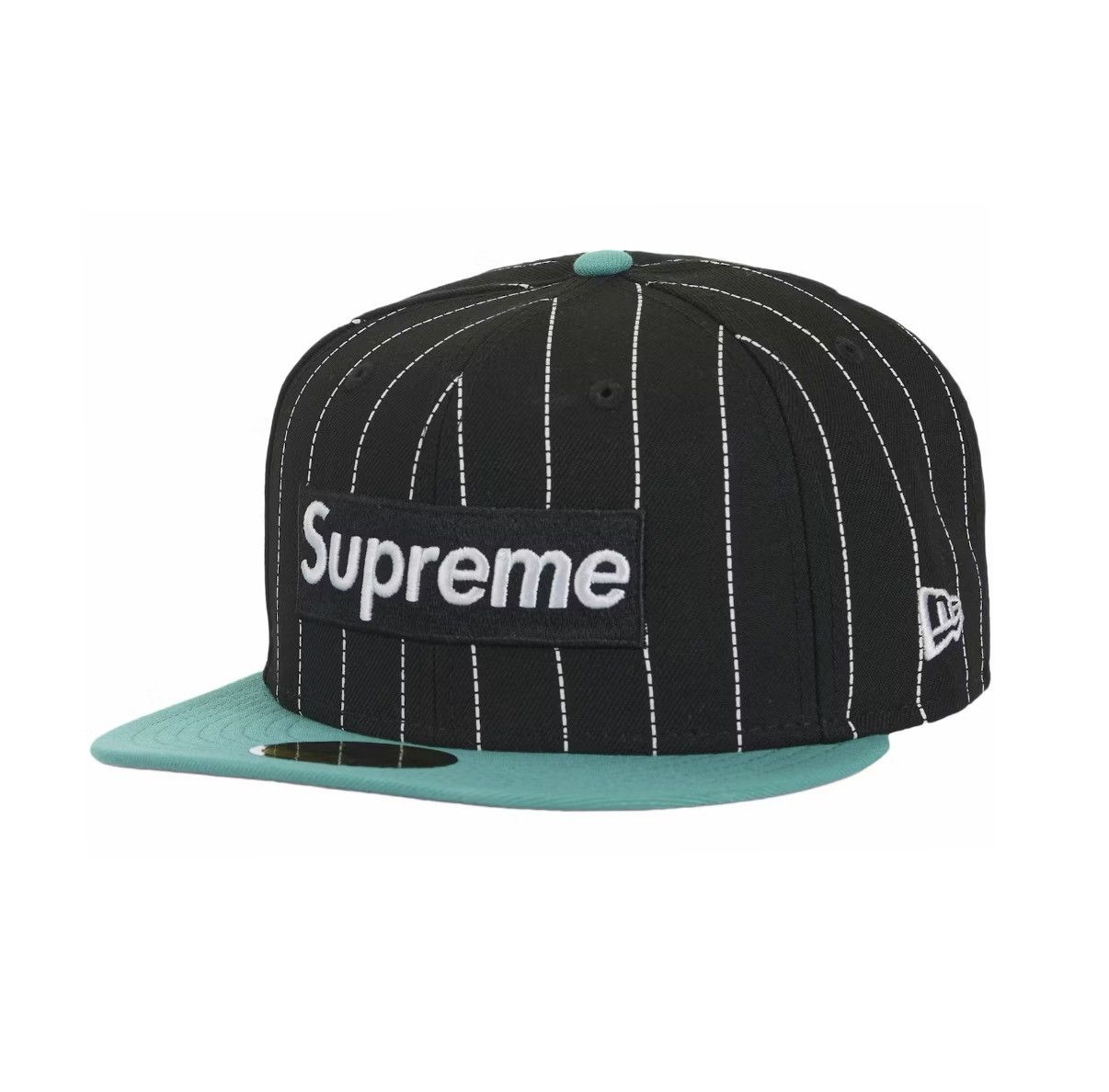 帽子 Supreme Goat New Era Black New Era × Supreme Supreme x New Era GOAT Black Fitted Cap Size 7 1