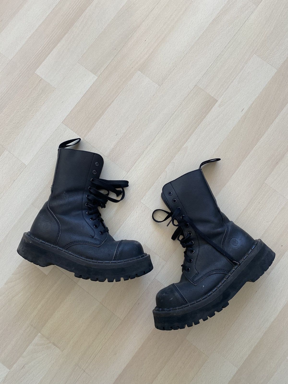 Designer Leather Heavy Altercore Boots Size US 8 / IT 38 - 2 Thumbnail