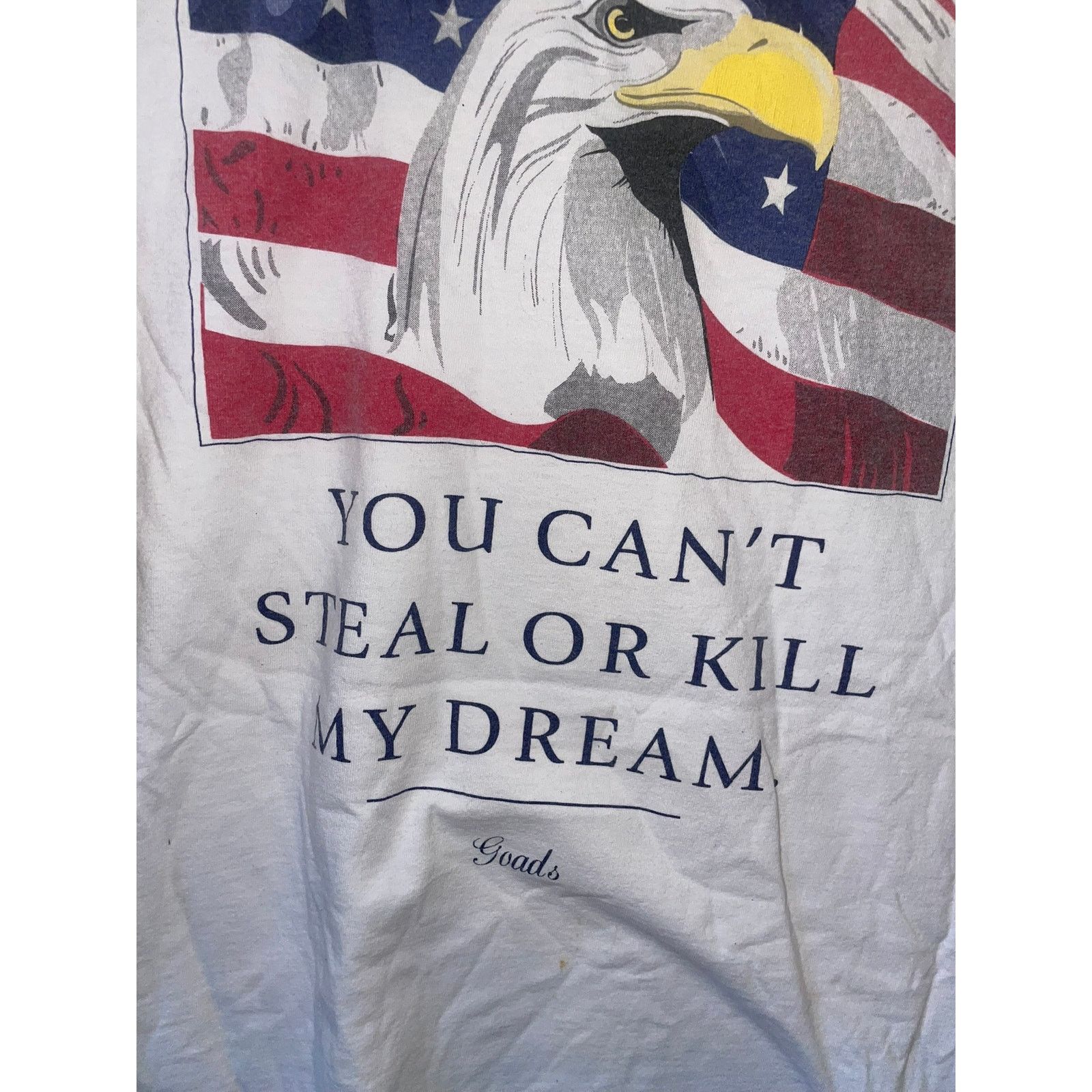 Vintage Vintage America Shirt You Can't my Dream Eagle USA Tee Size US XL / EU 56 / 4 - 10 Thumbnail