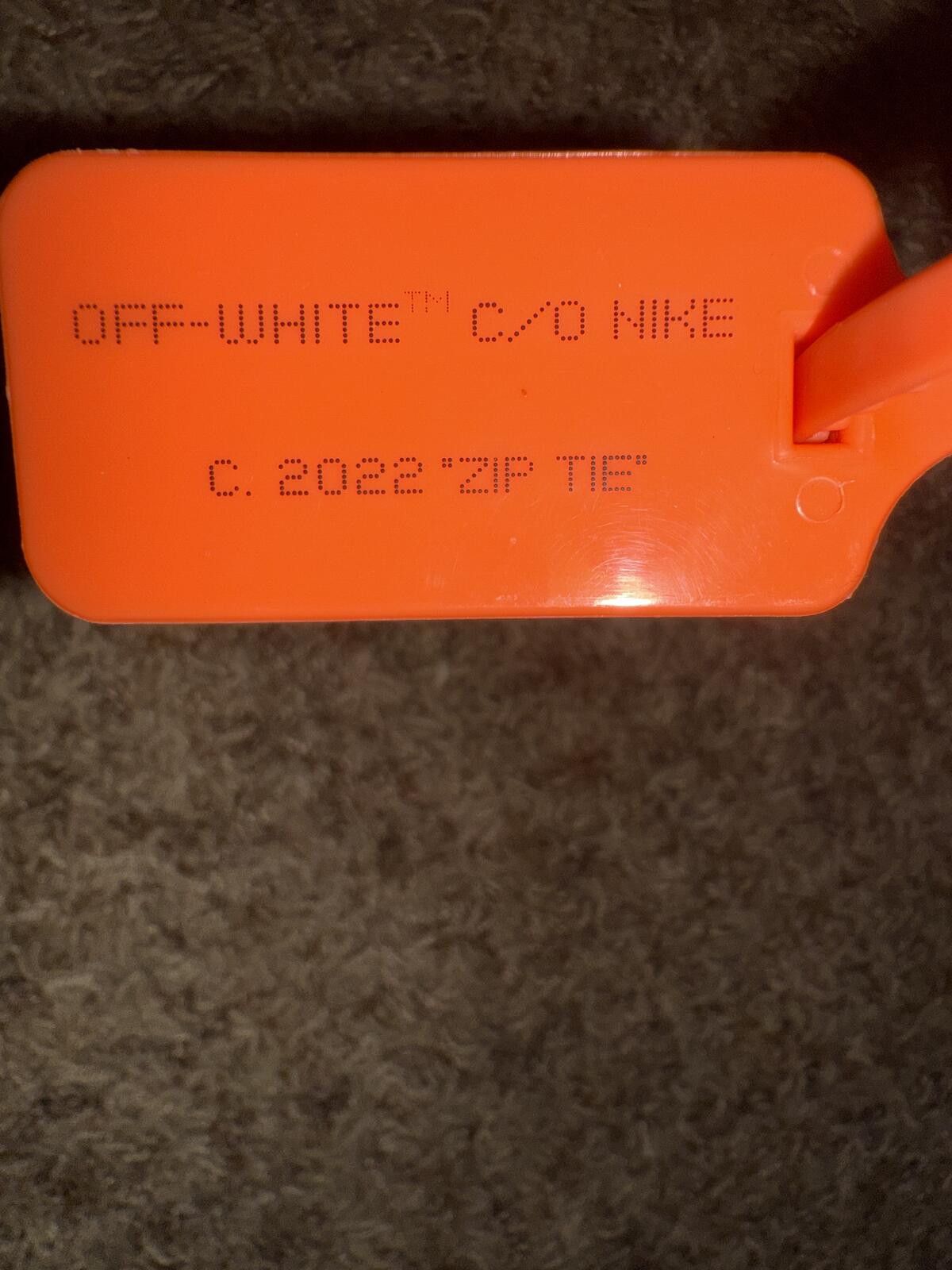 Nike Nike Air Force 1 Mid Off-White Zip Tie Size ONE SIZE - 3 Thumbnail