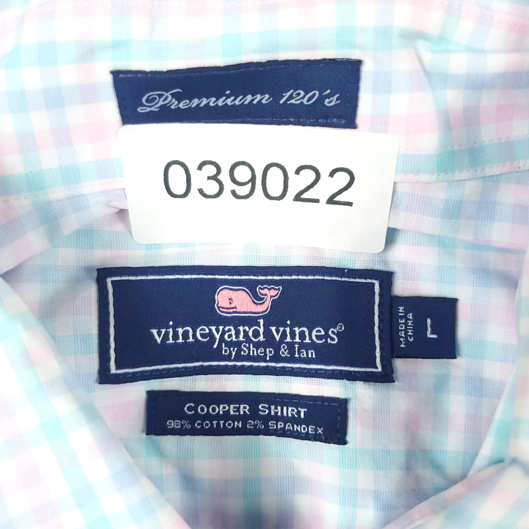 Vineyard Vines Vineyard Vines Shirt Mens Large Blue Plaid Murray Button-Down Long Sleeve Size US L / EU 52-54 / 3 - 8 Thumbnail
