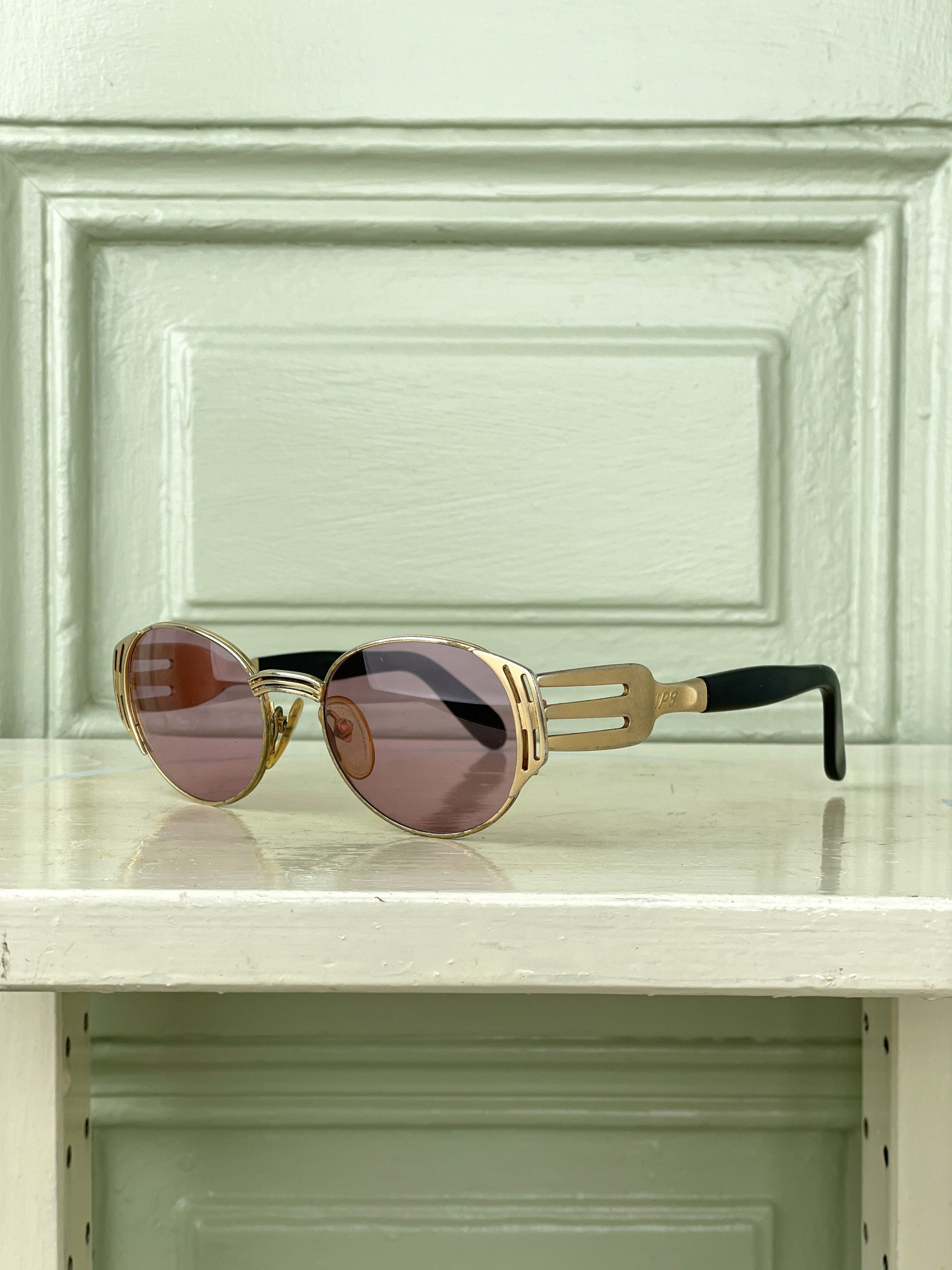 Jean Paul Gaultier Jean Paul Gaultier 90s Fork Frame Sunglasses 56 3281 Gold Grailed
