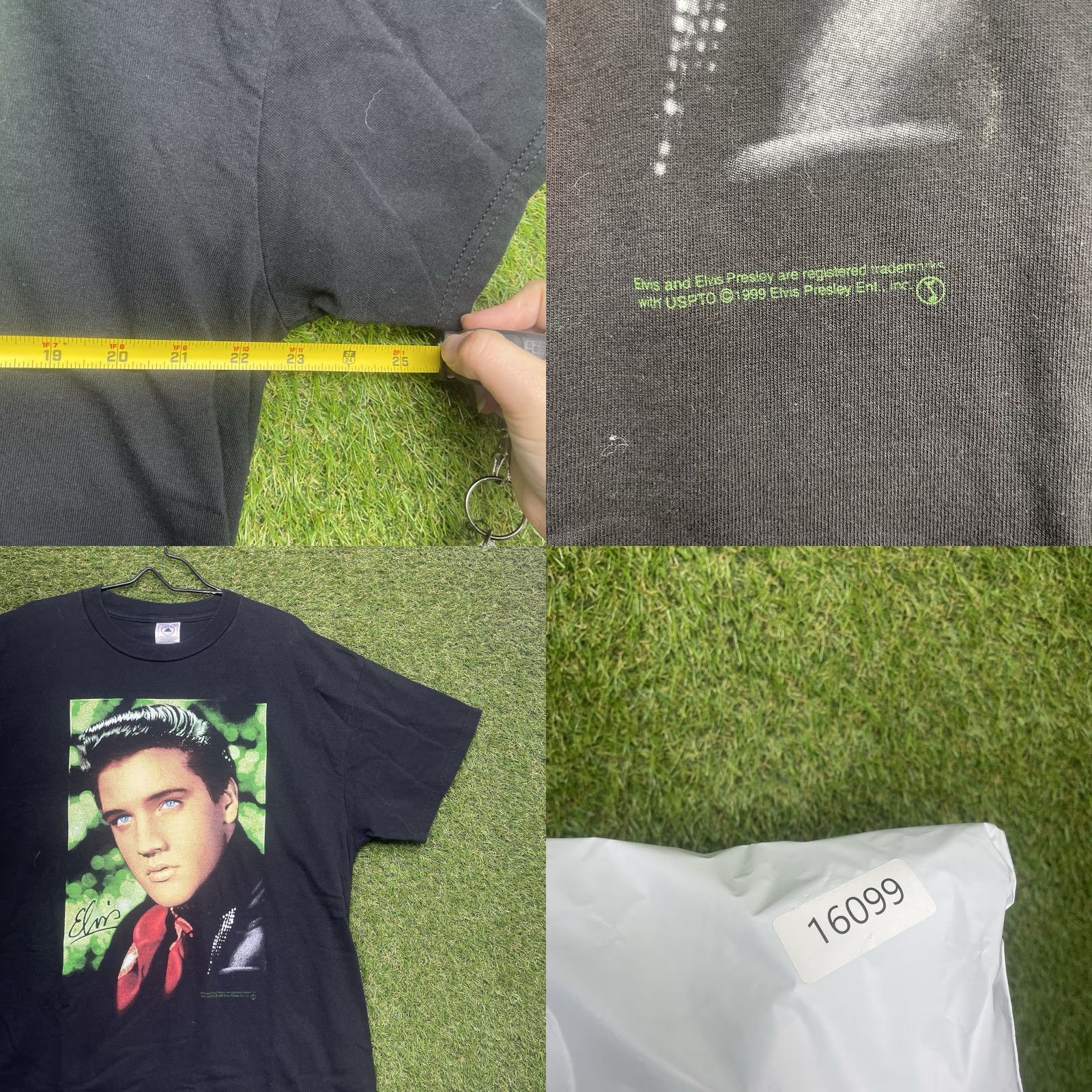 Vintage VINTAGE Elvis Presley Shirt Mens XL Delta Pro Weight 1999 Music Band Tee Size US XL / EU 56 / 4 - 8 Thumbnail